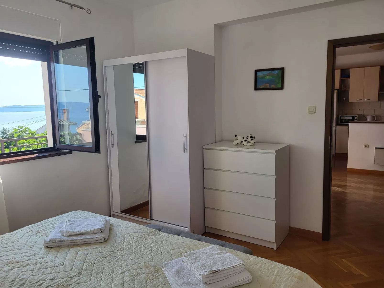 Meerblick-Wohneinheit  8 Personen am Zentrumsrand-Binnen