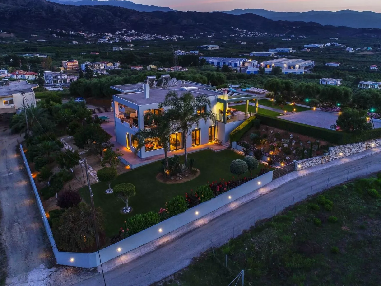 Luxus-Villa Freier beheizter Pool Atemberaubende Aussicht Kreta-Buiten