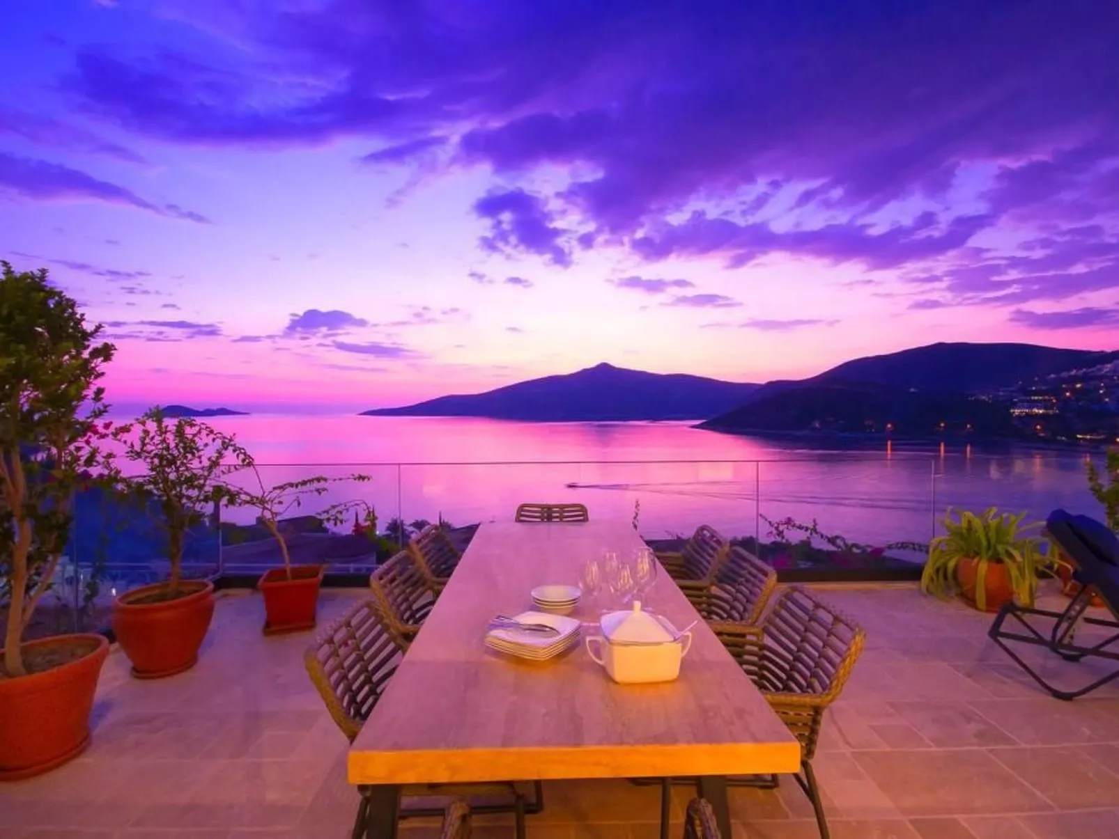Stilvolle, luxuriöse Villa Pelin in Kalkan-Buiten