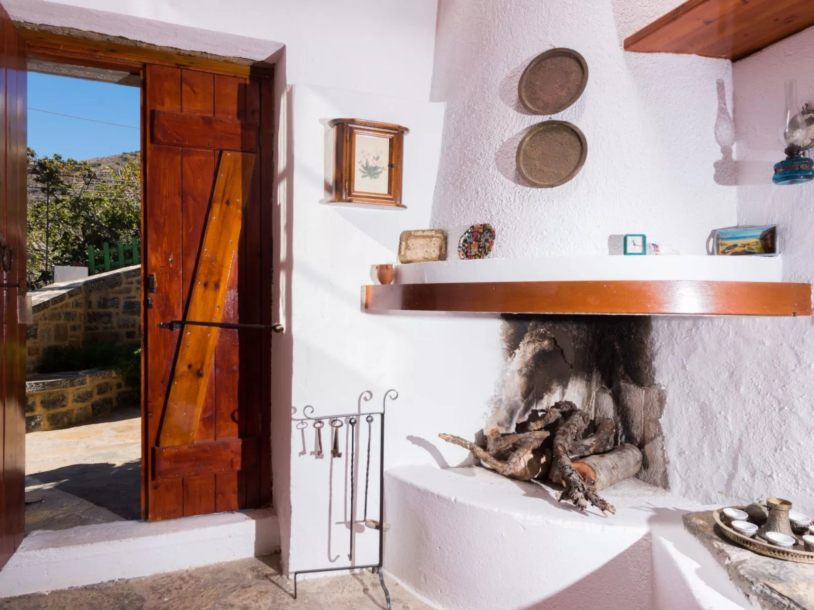 Leonidas Traditionelles kretisches Haus mit Meerblick-Binnen