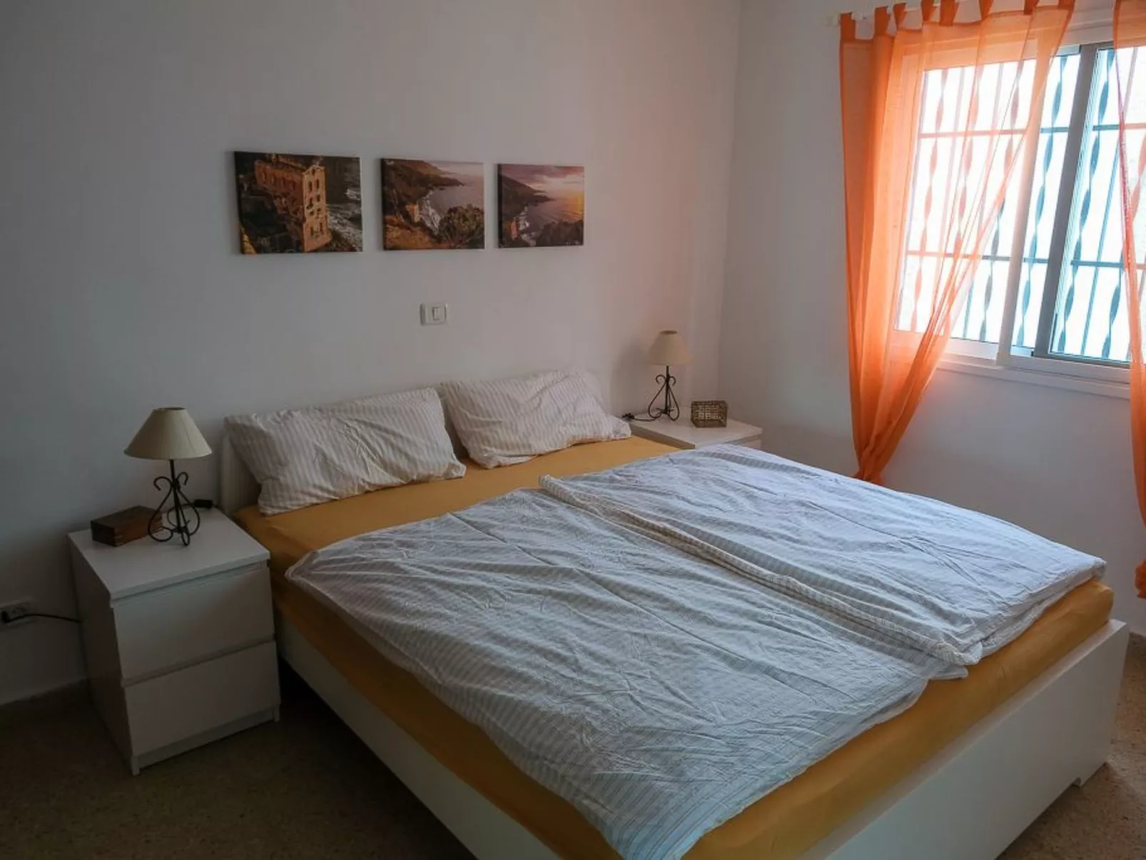 Strandnahes Haus mit Terrasse zum Sonnenuntergang - Binnen