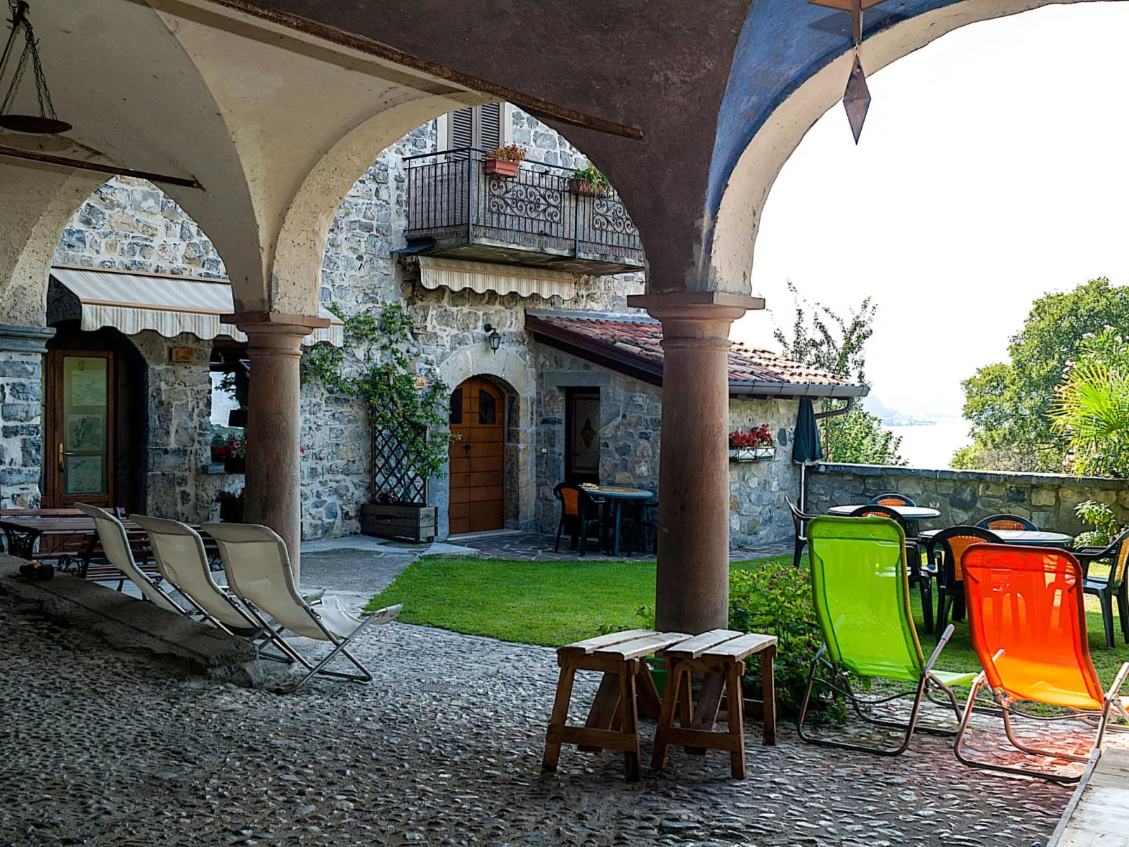 Studio-Apartment mit Zwischengeschoss in einem historischen Gebäude in Zorzino-Binnen