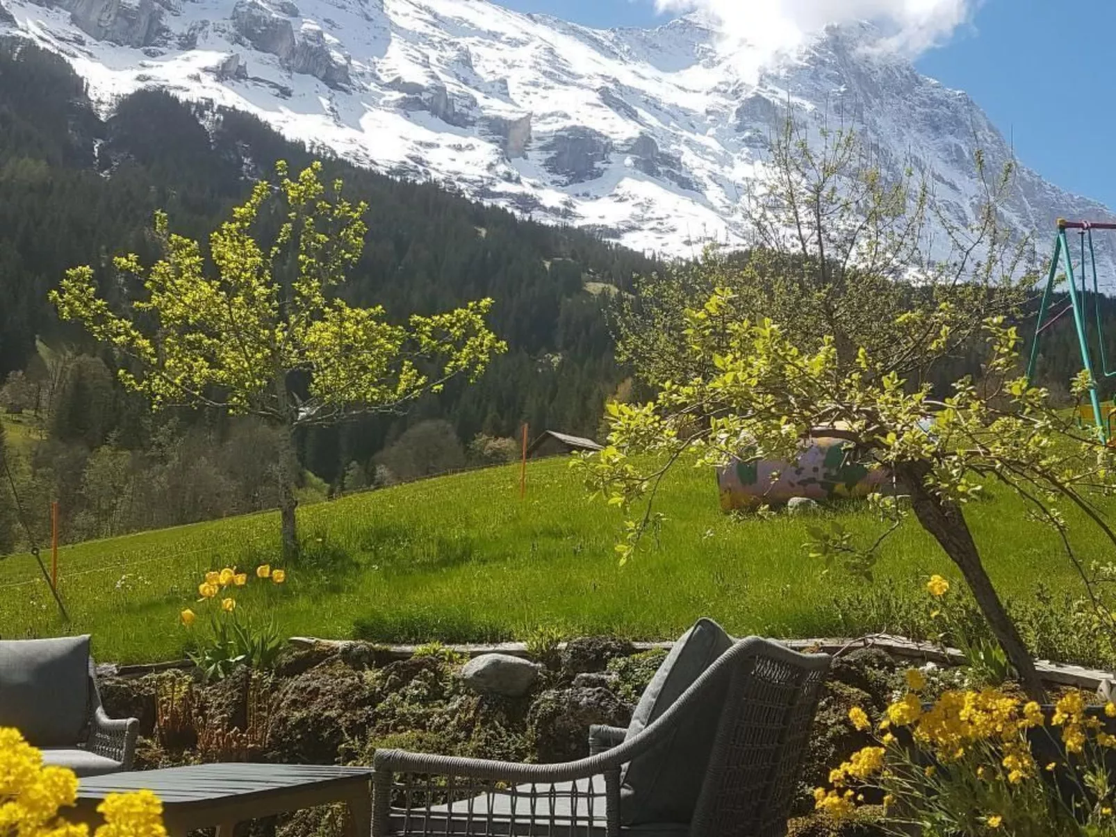 Bei der Arve 4 Bett Wohnung-Buiten