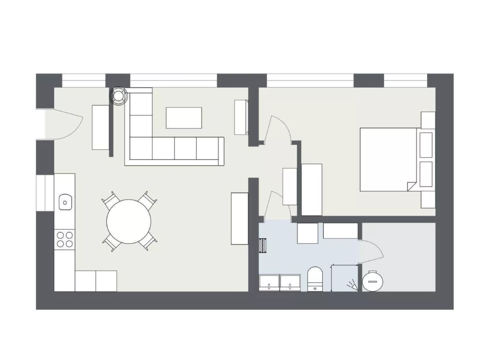 Apartment Babice 2.5-Binnen