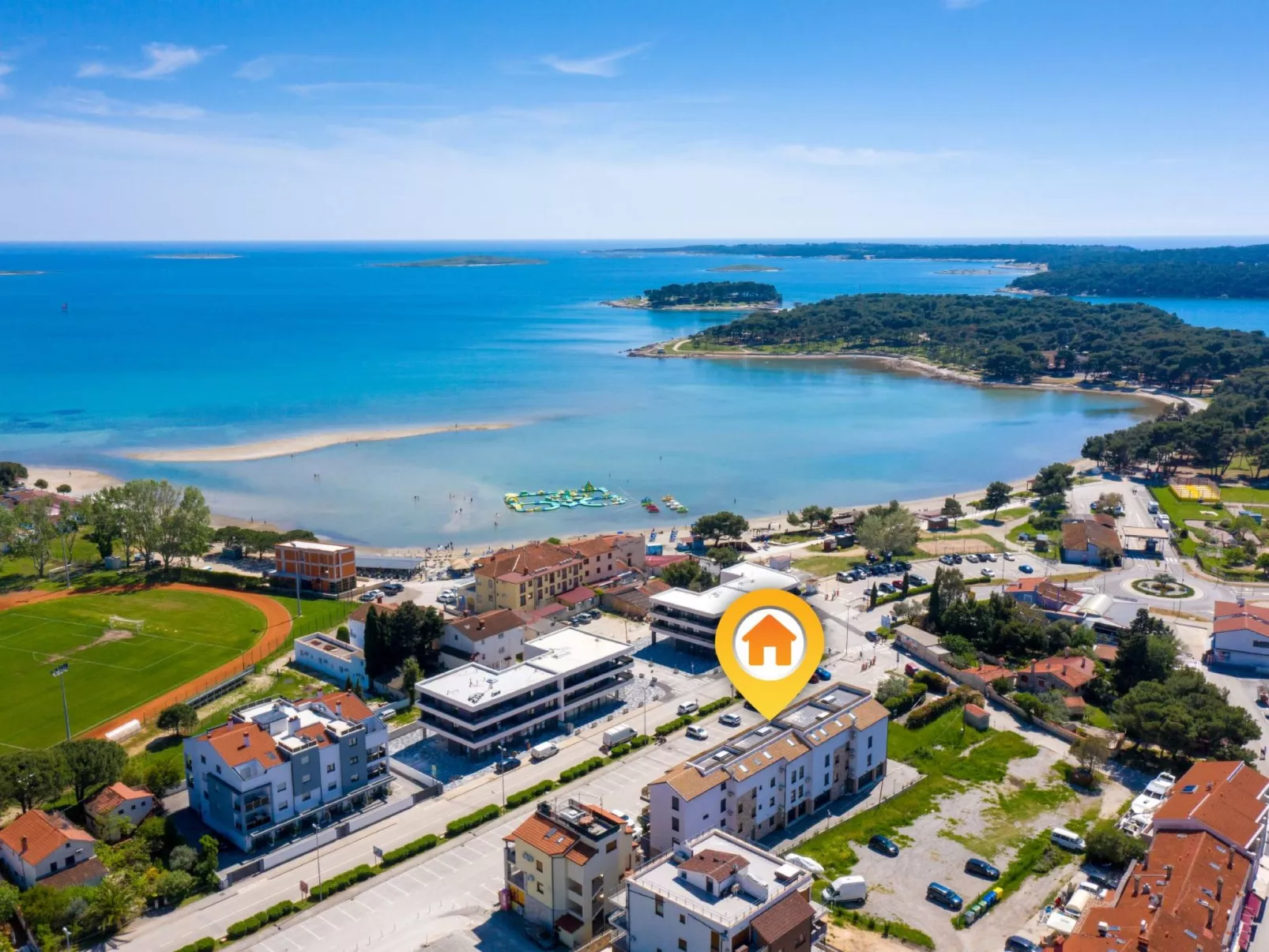 Wohnung "Nevia 6" mit Blick auf das Wasser