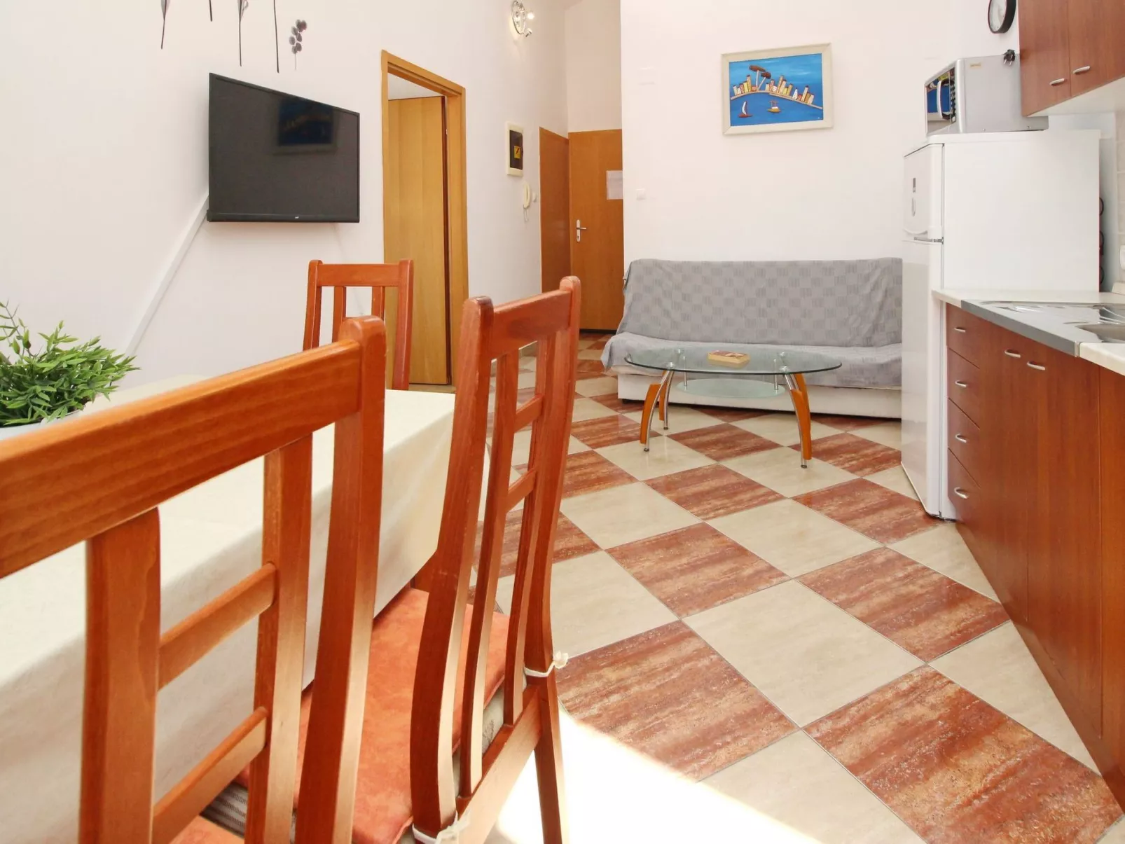 Appartement in Baška mit Eigenem Balkon
