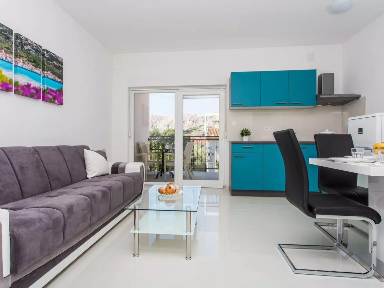 Appartement in Baška mit Eigenem Balkon