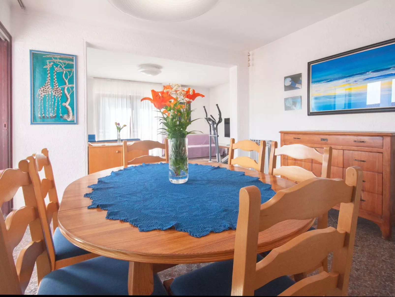 Wohnung Violett für 6 Personen-Binnen