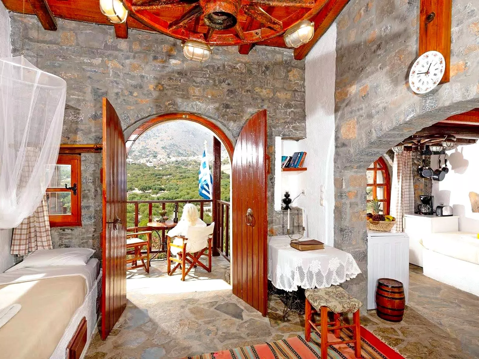 Authentisches kretisches Steinhaus Clio mit Aussicht-Binnen