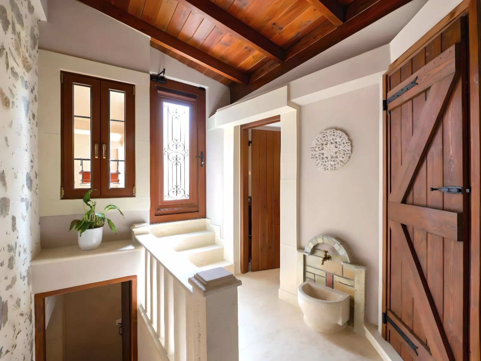 Petralis Luxus Villa Pool Whirlpool-Buiten