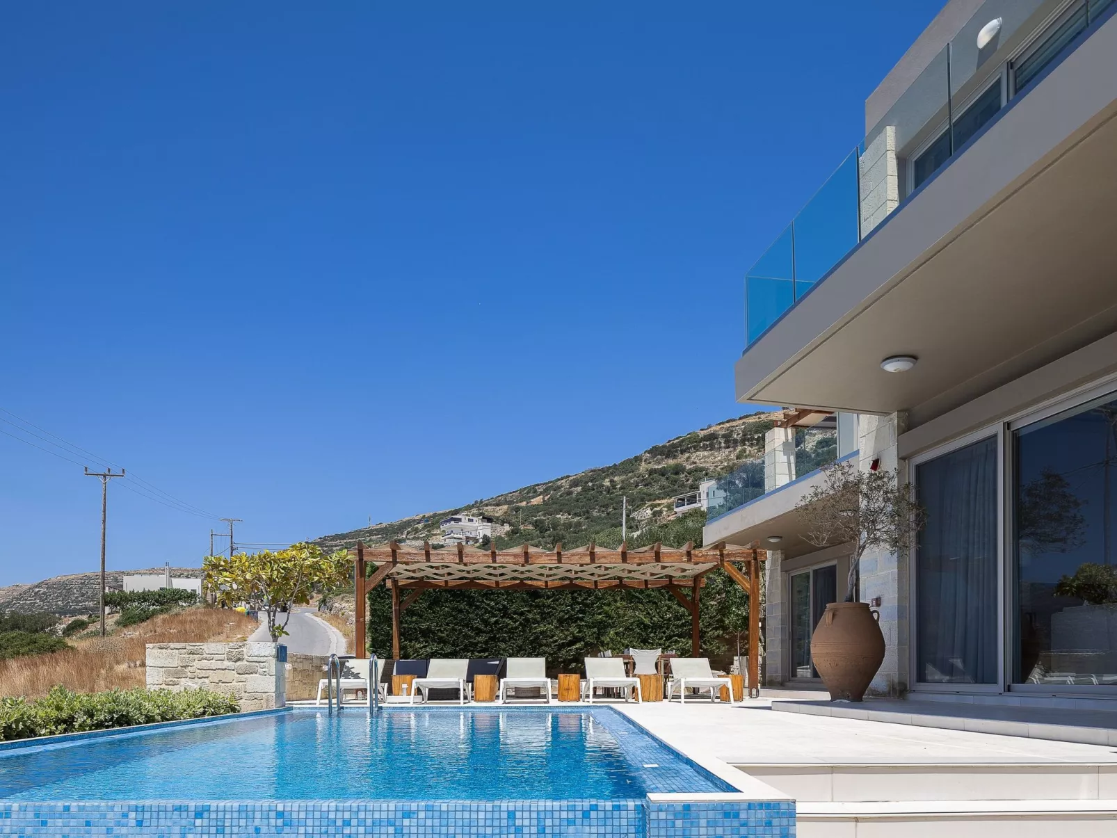 Villa Elpida I Meerblick, ''beheizter'' Pool-Buiten