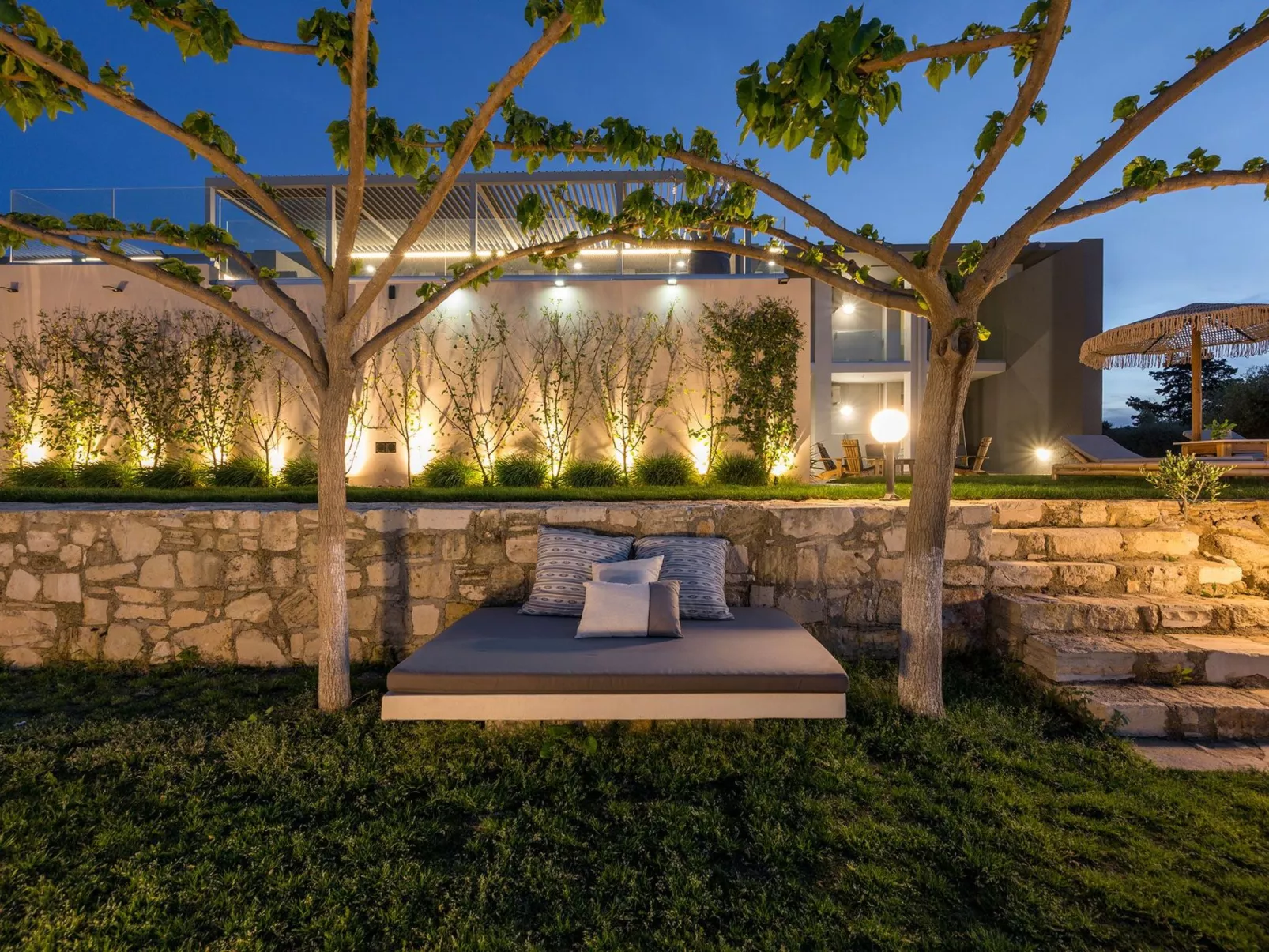 Luxuriöse Villa Olivenest mit Pool, BBQ und Whirlpool-Buiten