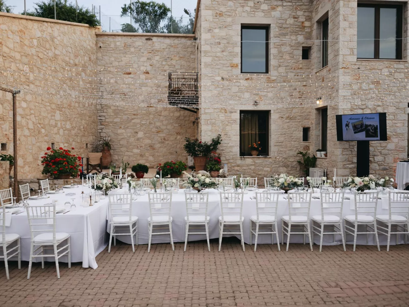 Hochzeit Villa Anemomylos Beheizter Pool Jacuzzi-Buiten