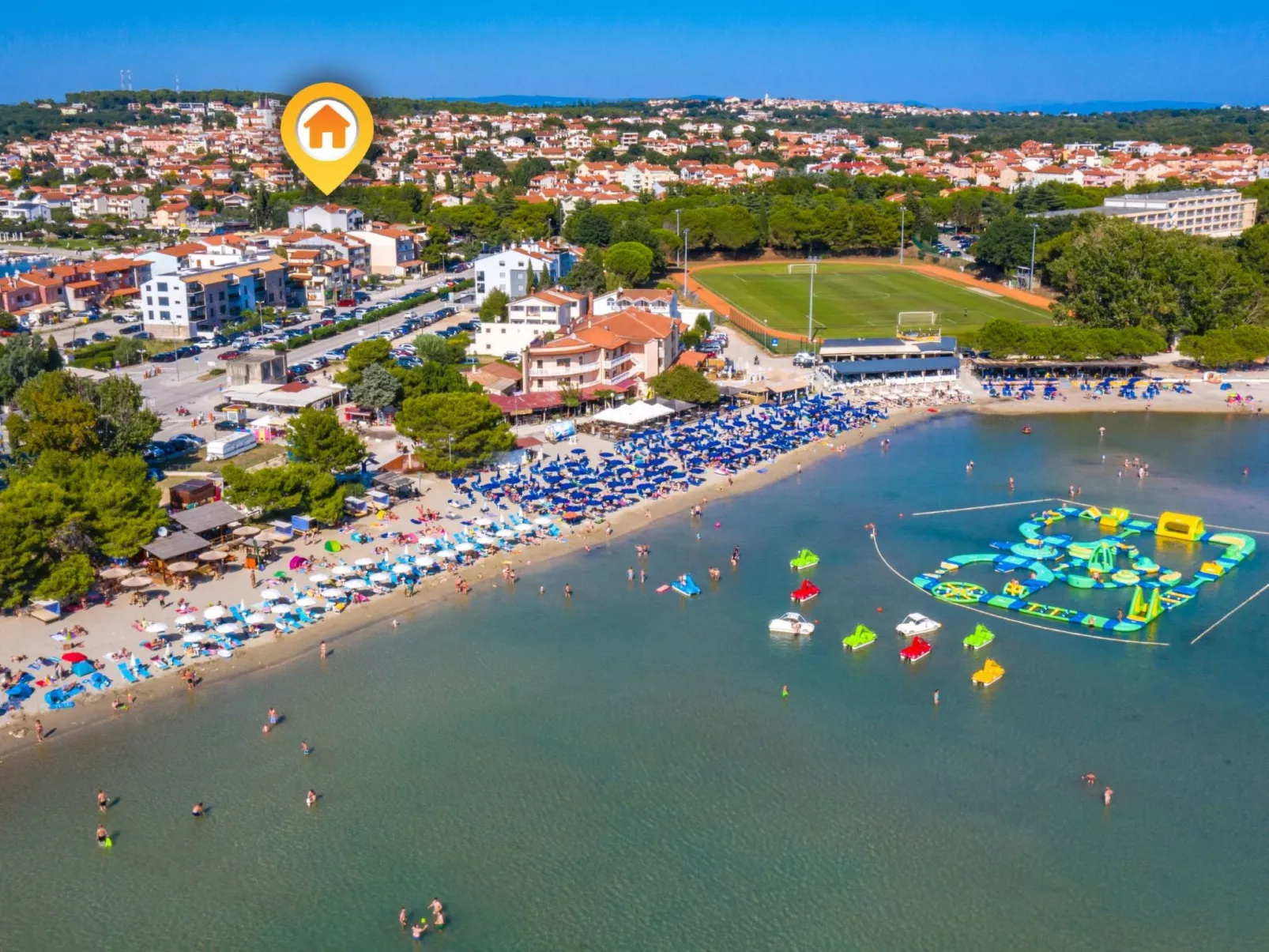 "Limani" mit Balkon-Buiten