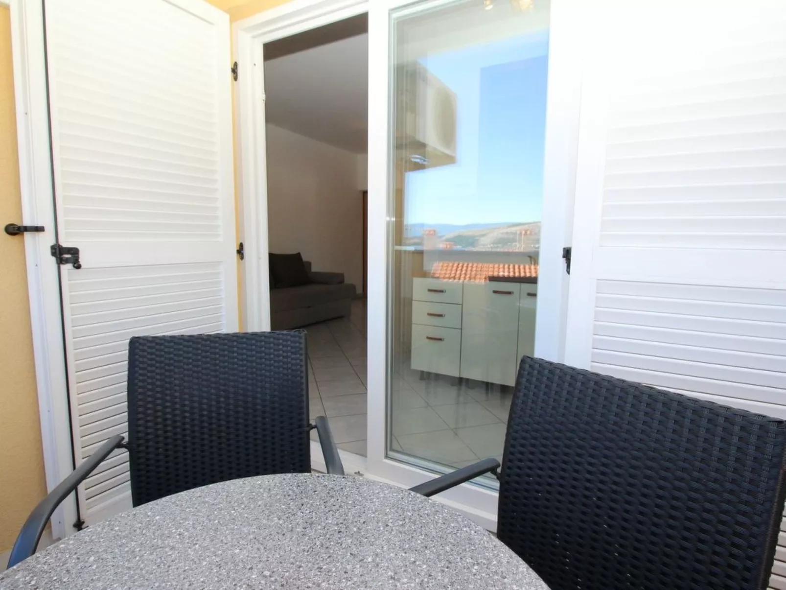 In Baška mit Eigenem Balkon-Buiten