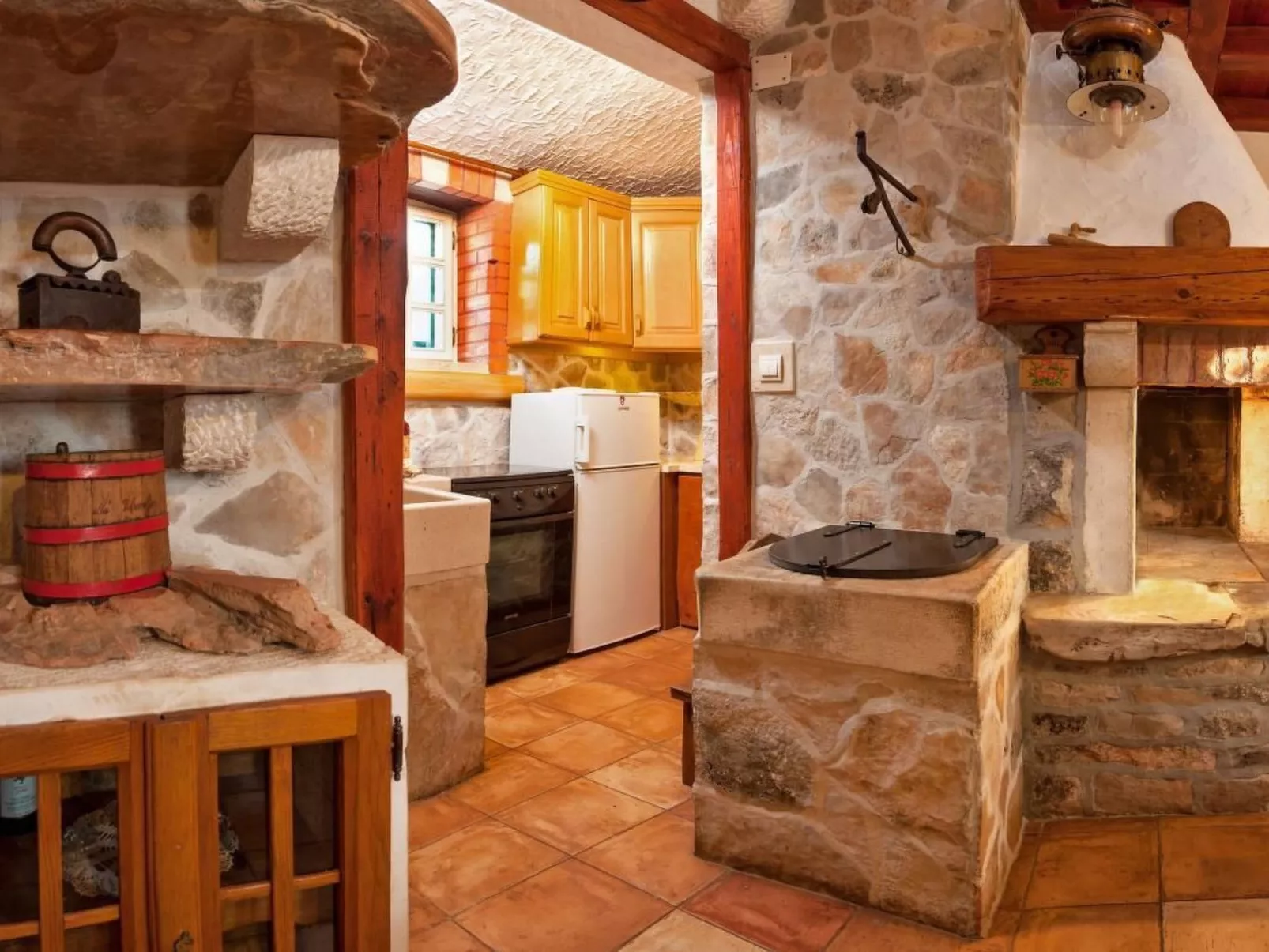 Ranch Visoka in Selca mit Panoramablick aufs Meer-Binnen