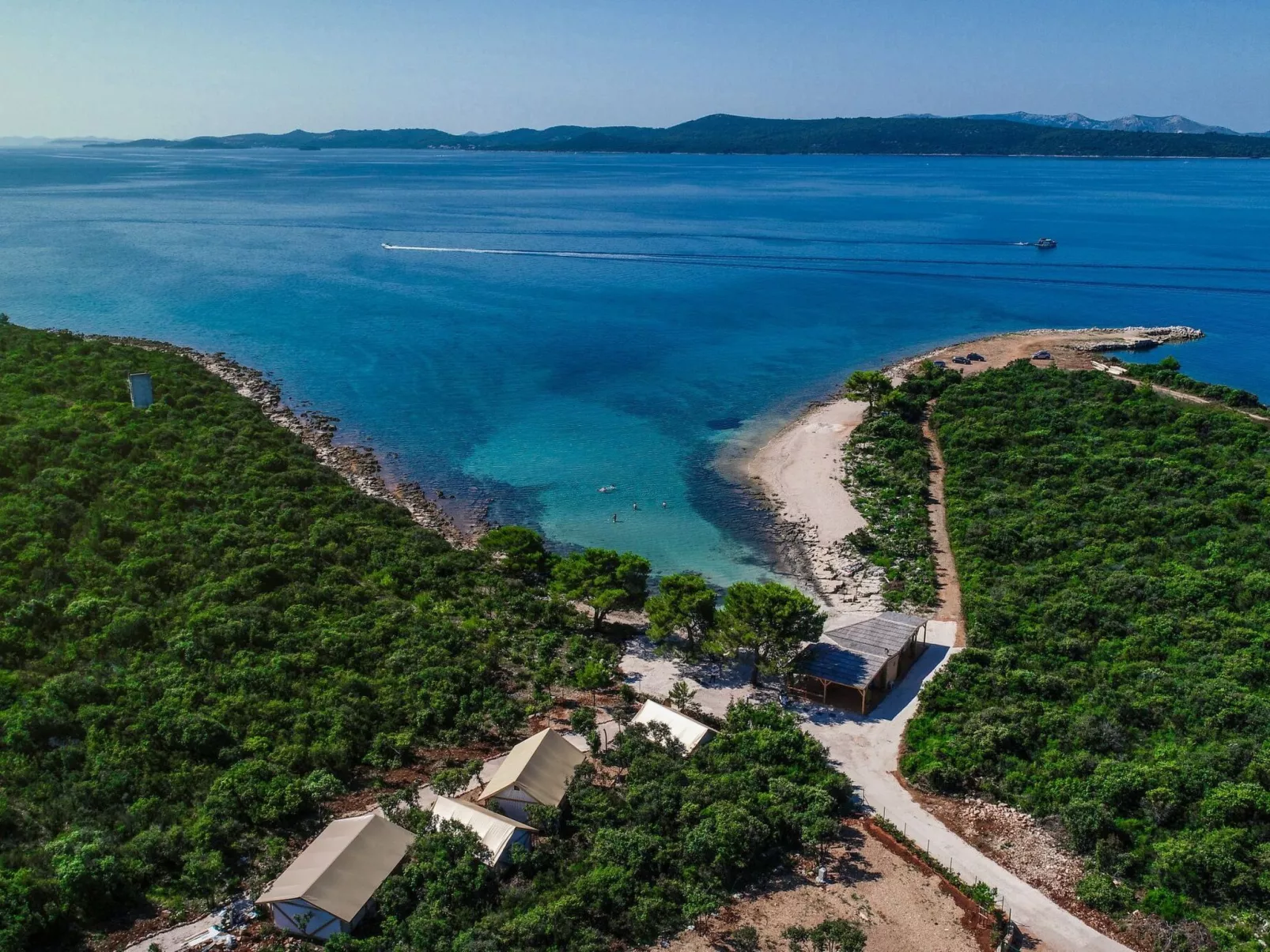 Mobilheim direkt am Strand-Buiten