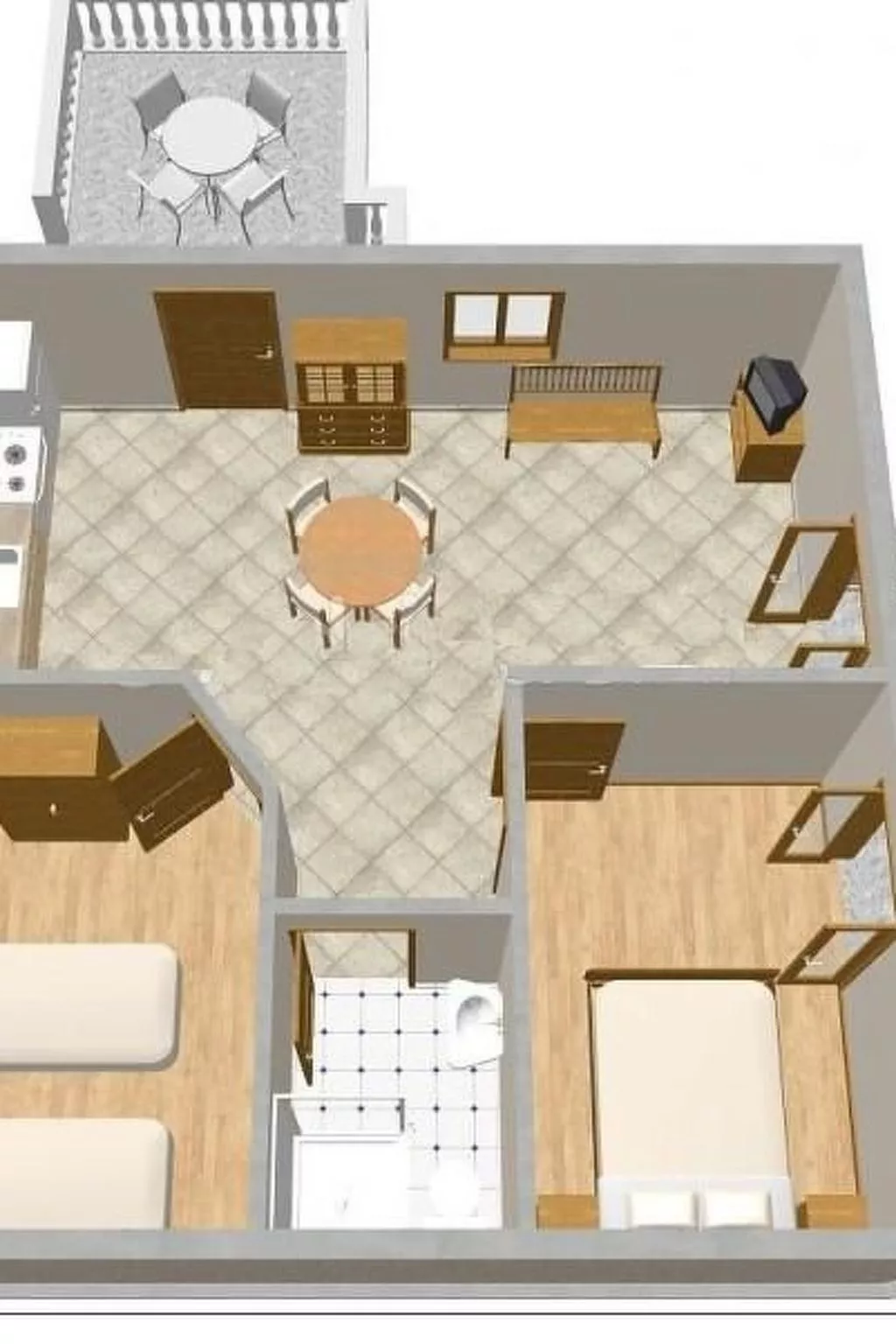 Wohnung mit herrlichem Meerblick-Binnen