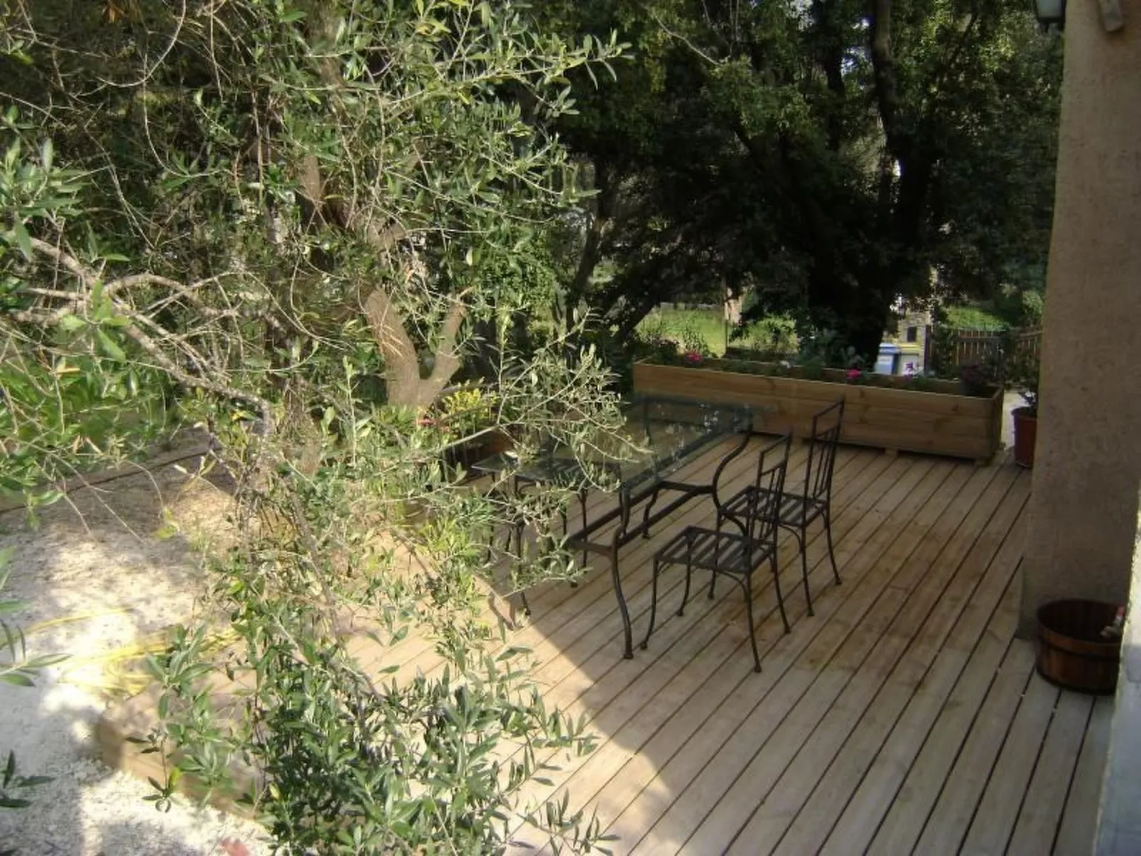 Mit Terrasse, mitten in der Natur-Buiten