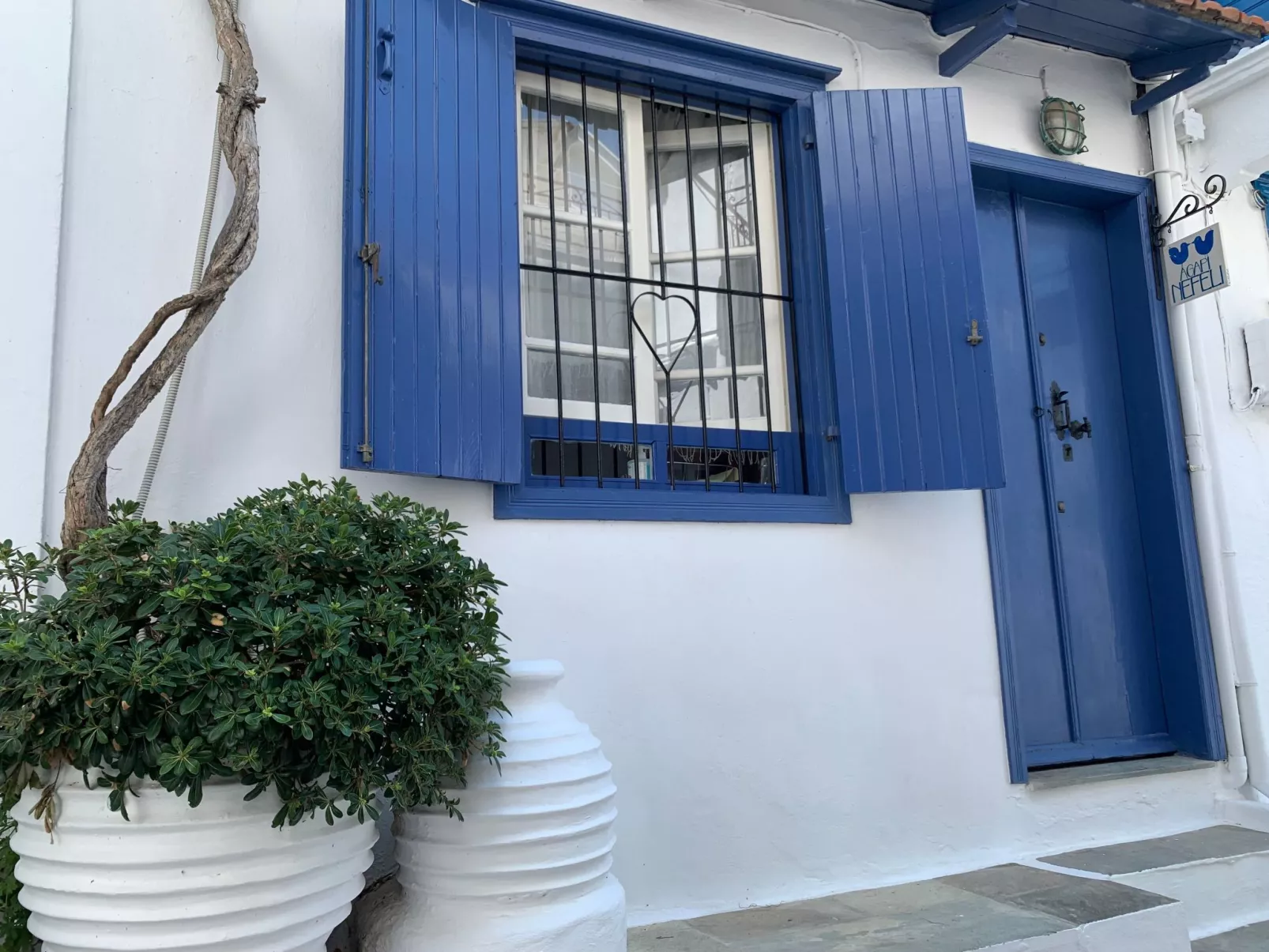 In Skopelos mit Grill und Terrasse-Buiten