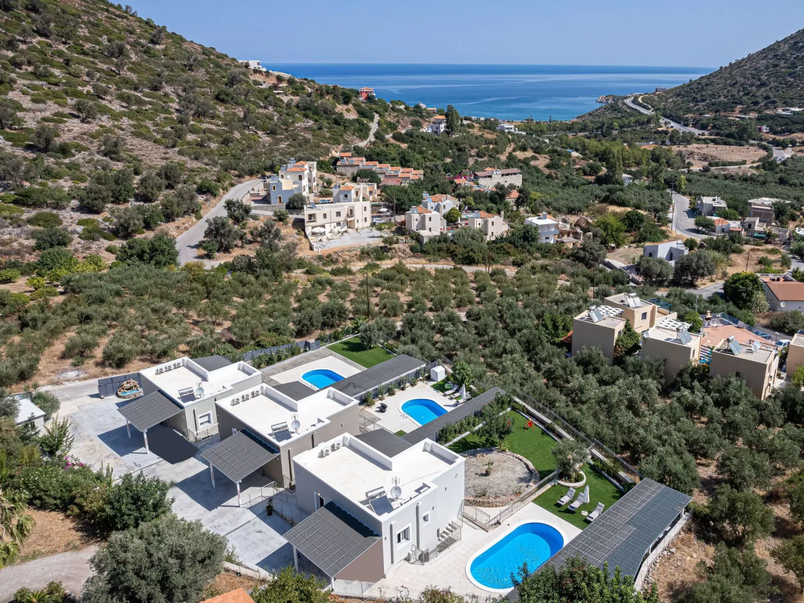 Haus in Vlichada mit tragbarem Barbecue-Buiten
