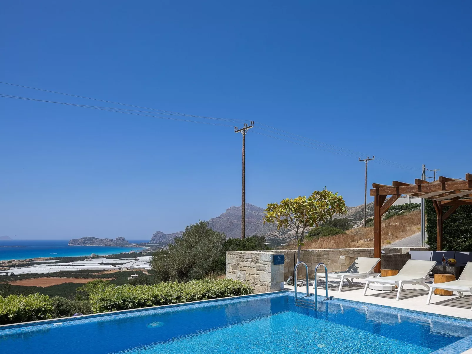 Villa Elpida I Meerblick, ''beheizter'' Pool-Buiten