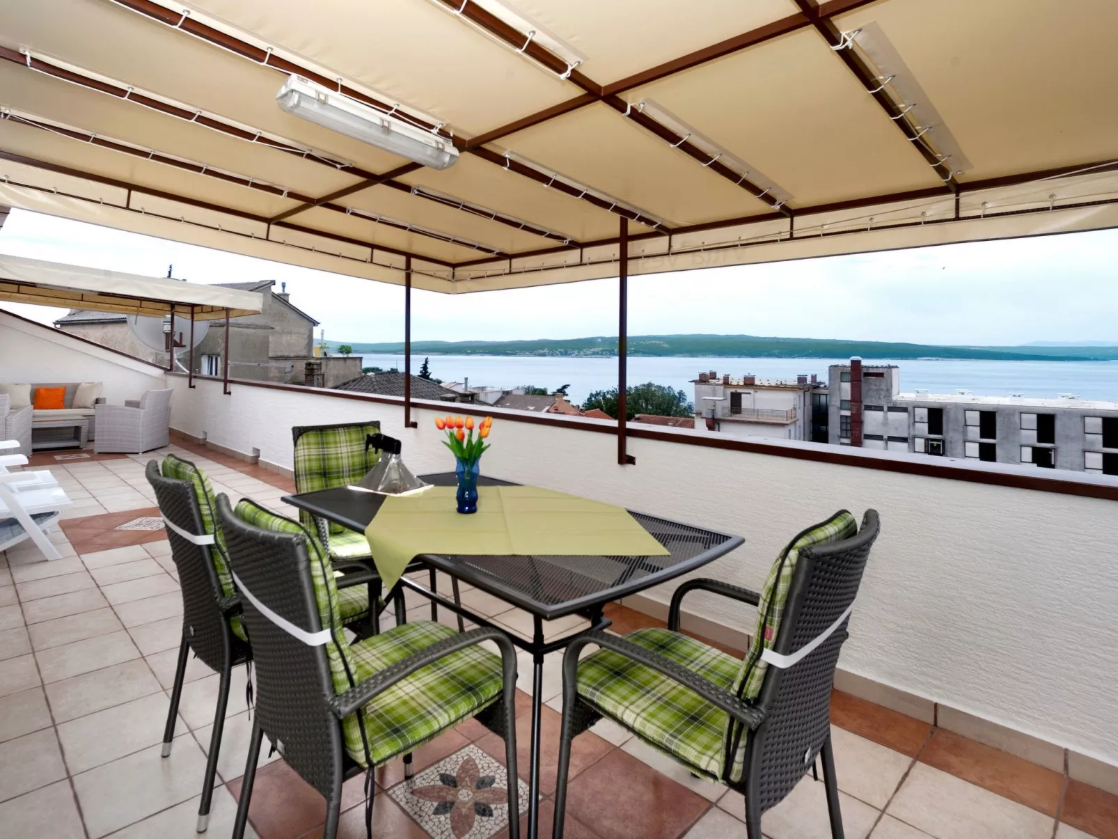 Familienferienwohnung mit Meerblick