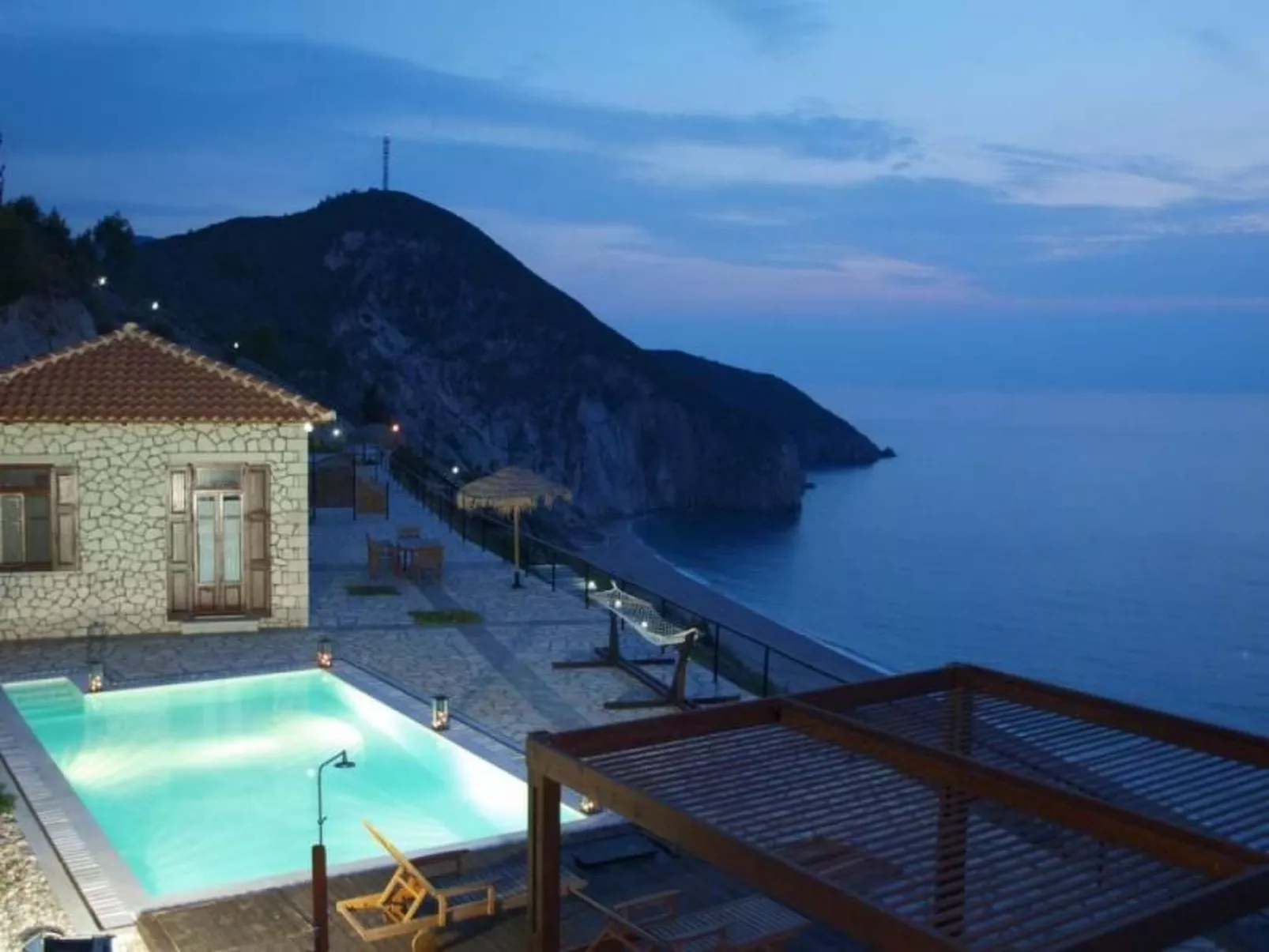 Großes Ferienhaus in Lefkada mit Eigenem Pool-Buiten