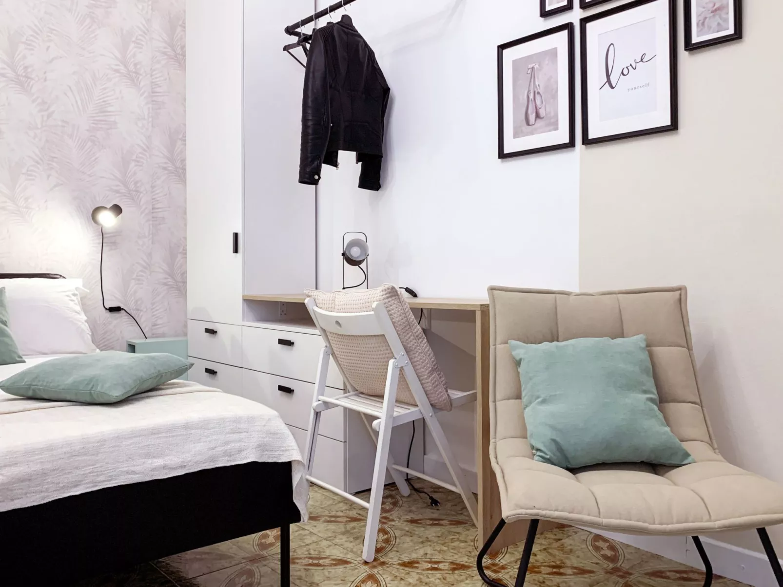 Ein-Zimmer-Wohnung 'Milan' mit Balkon-Binnen