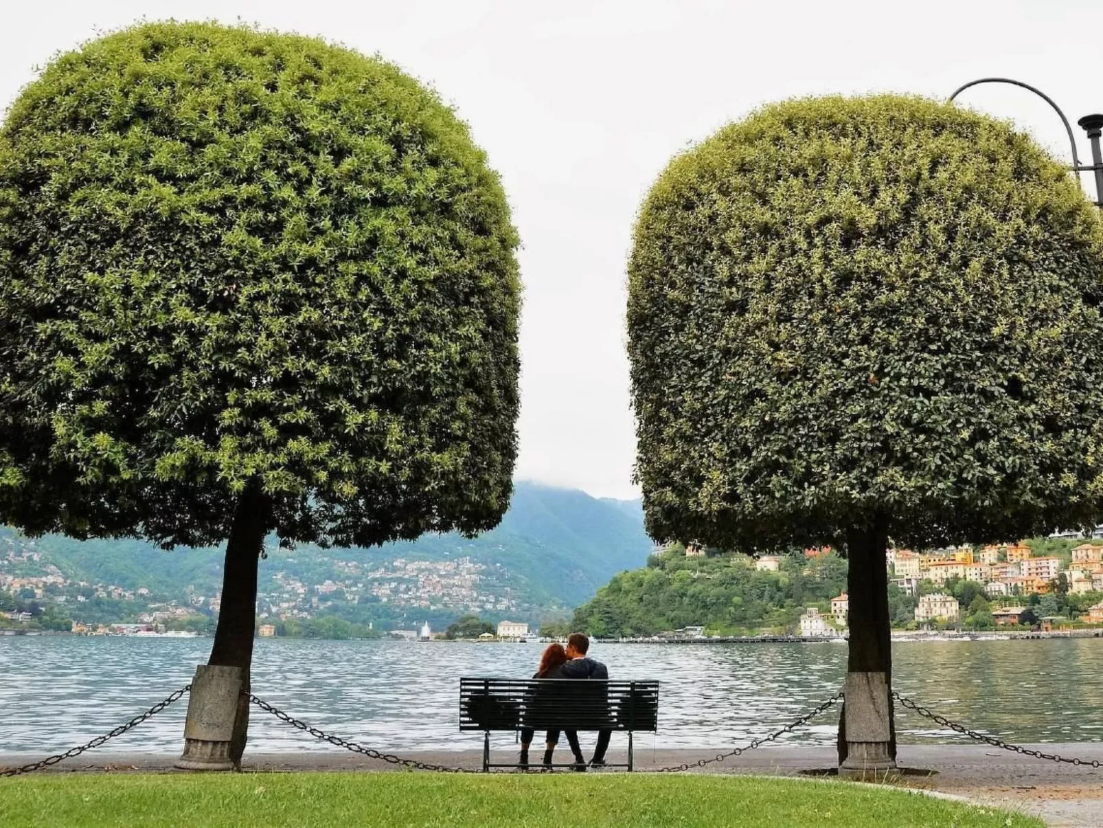 Wohnung in Domaso mit privatem Parkplatz-Buiten