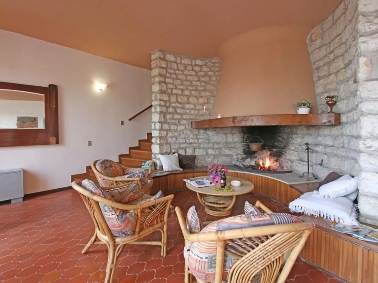 Appartement in Villaggio Sanghen mit Garten, Terrasse und gemeinsamem Pool-Binnen