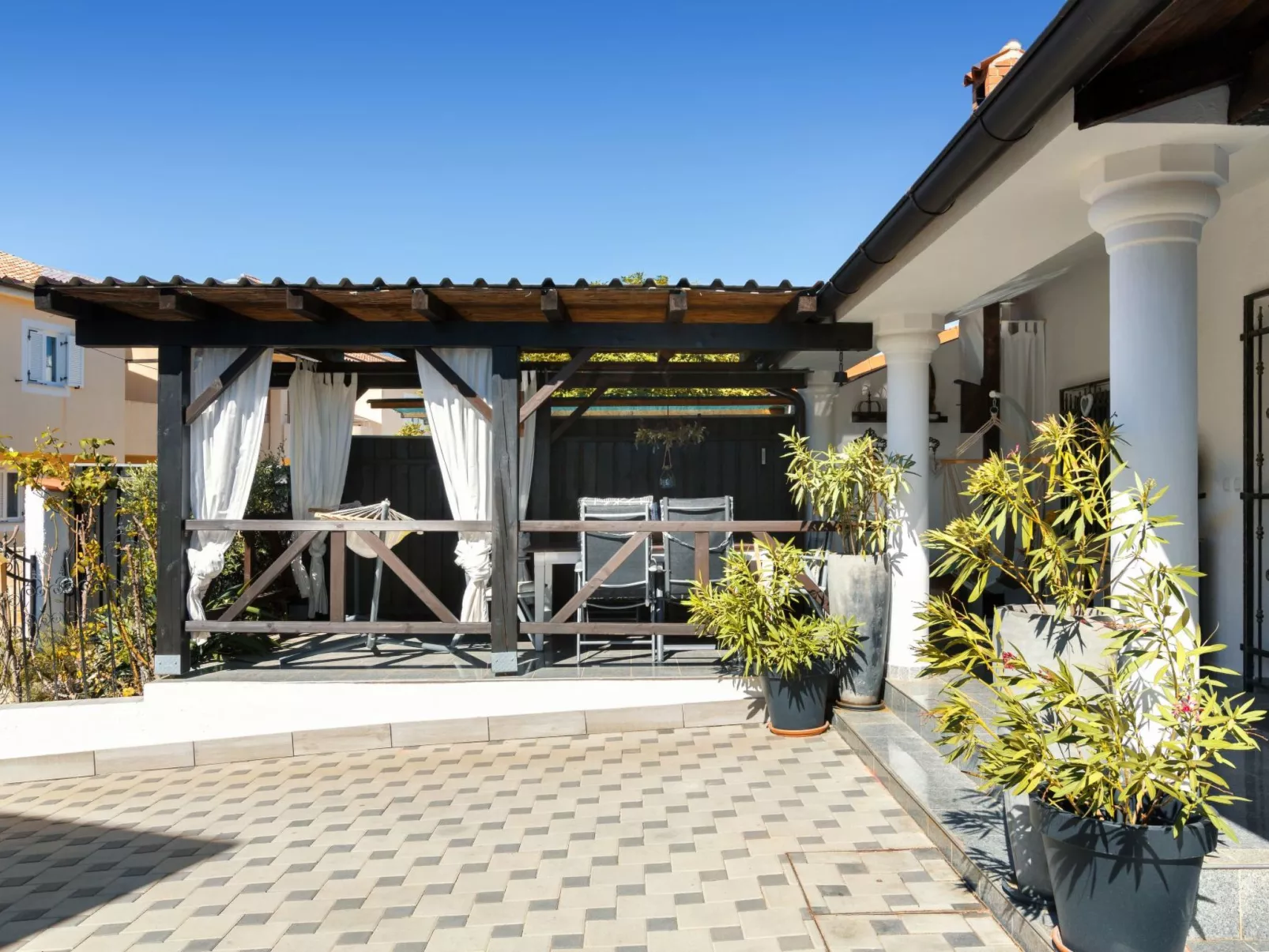 Für 6 Personen ca. 60 m&sup2; in Medulin, Istrien (Medulin und Umgebung)-Buiten