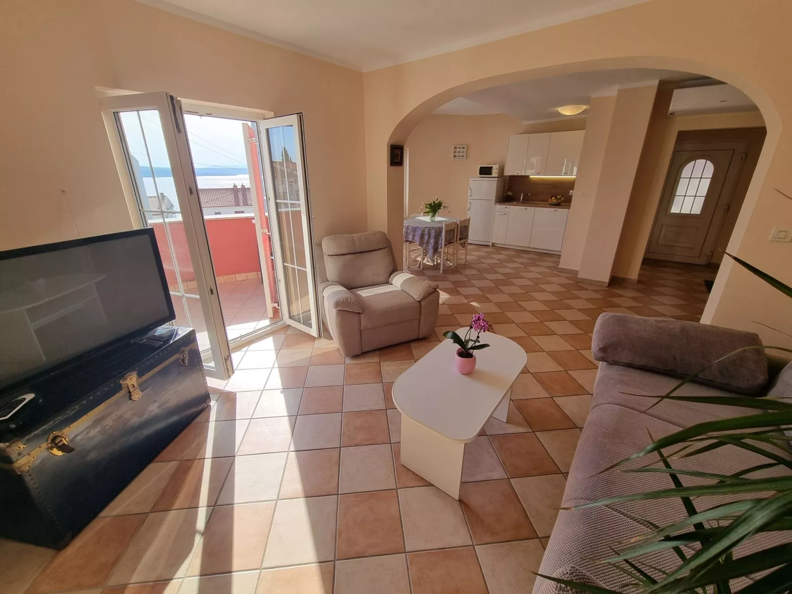 Wohnung in Crikvenica mit Balkon-Binnen