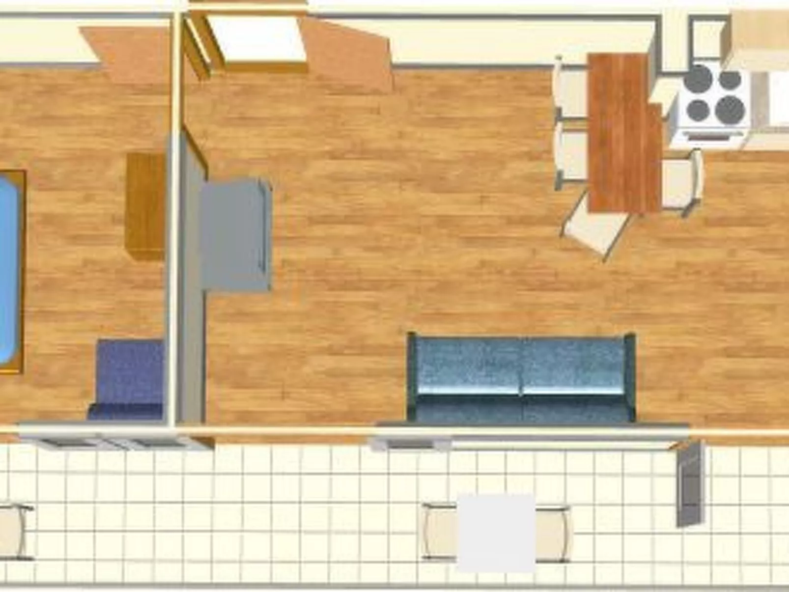 Ruhige Ferienwohnung mit Meerblick