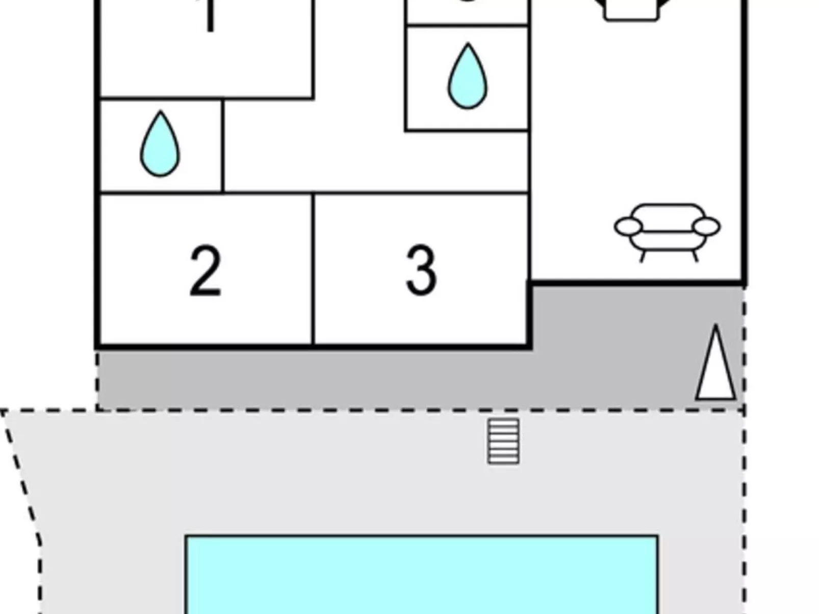 In Kastel Sucurac mit Parkplatz-Binnen