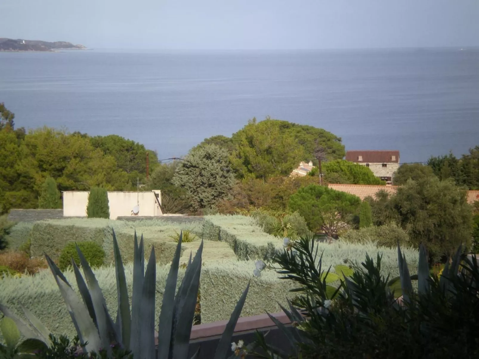 Pont de bateau, Meerblick mit privatem Pool-Buiten