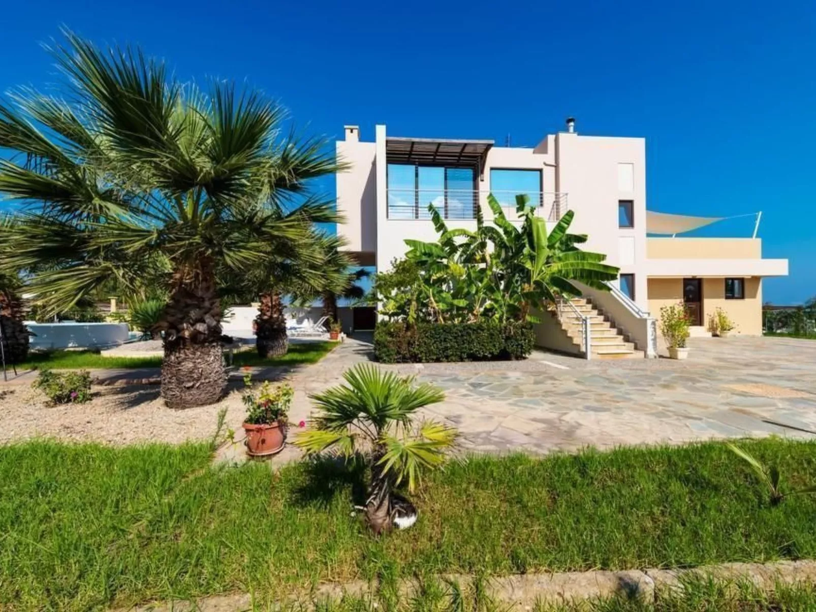 Ferienvilla "Xenos 2" mit Blick auf das Wasser-Buiten