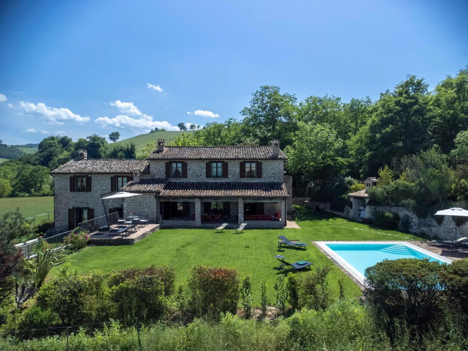 Ca Seppe Marche Ferienvillen, privater Pool