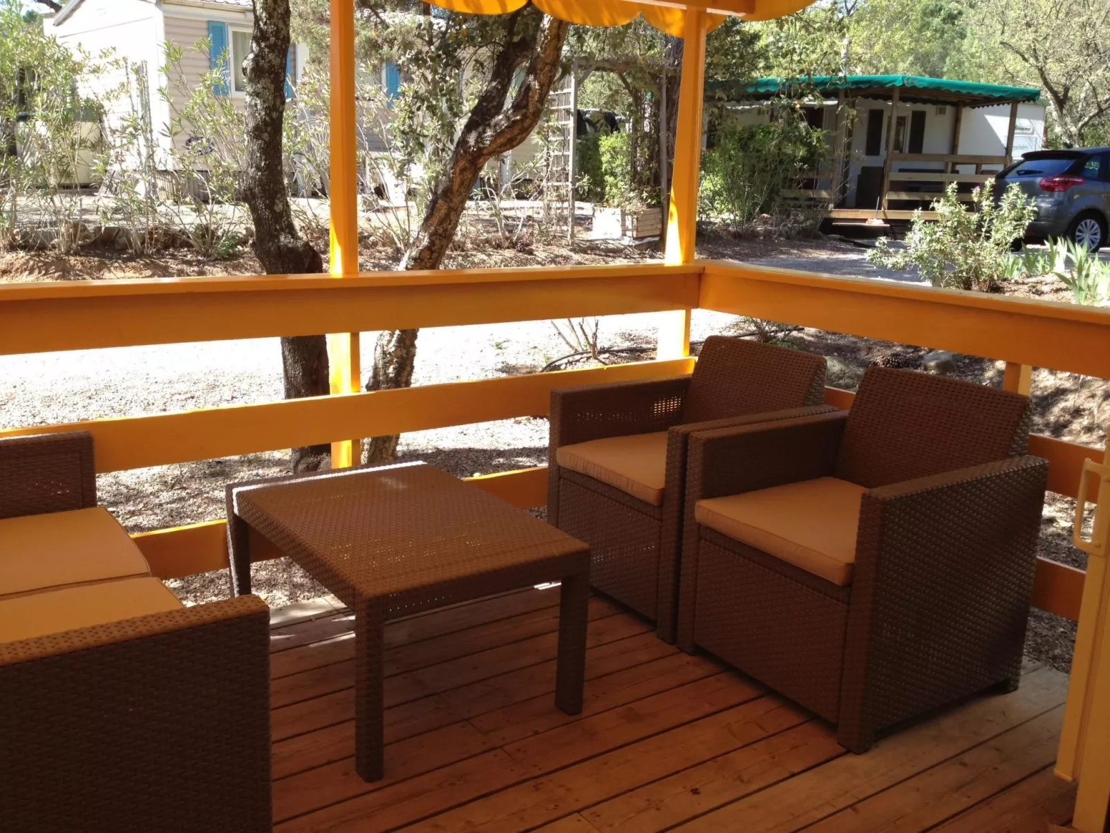 Stacaravan camping Lei Suves cote d'azur Var-Buiten