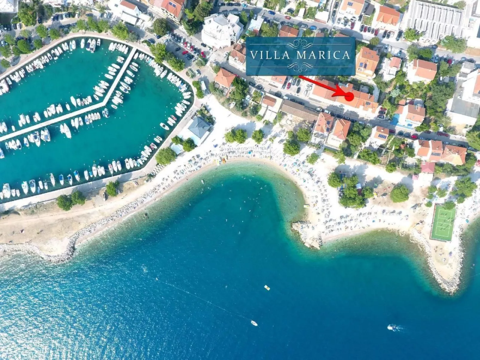 Appartement in Crikvenica mit Garten, Grill