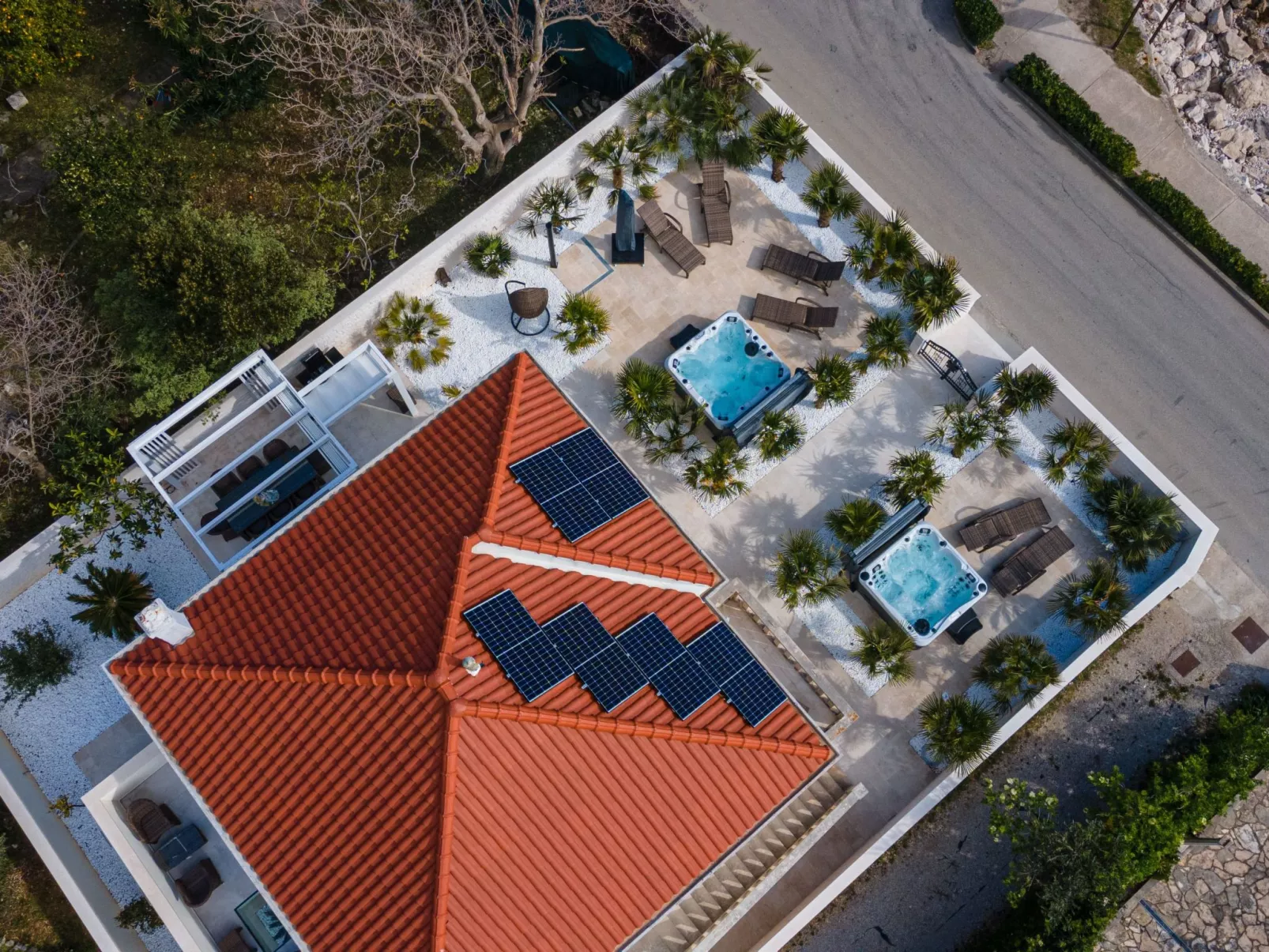 Surtini Villa Orebić Jakuzi Zweite-Buiten