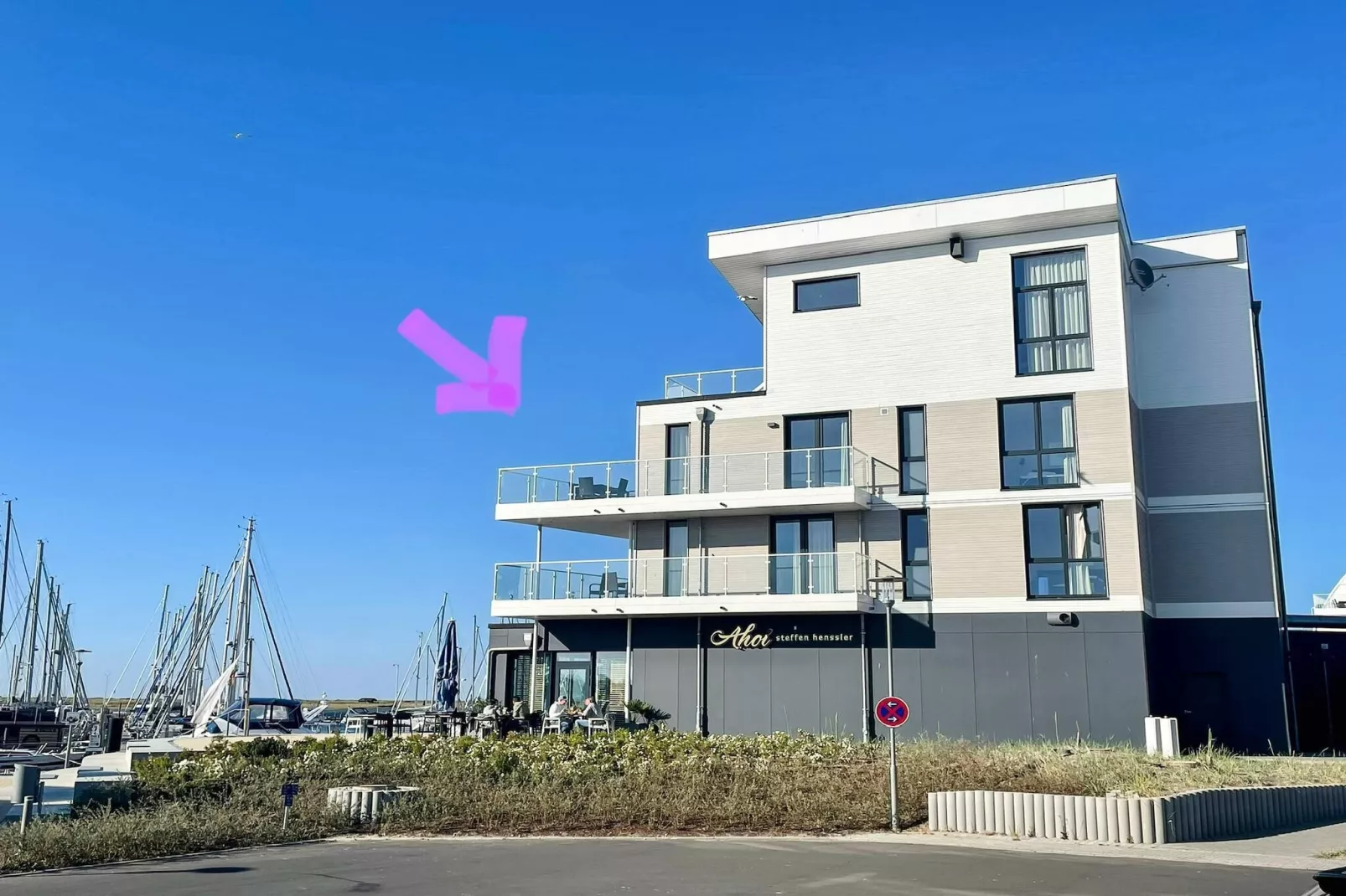 Appartement panoramisch uitzicht op de jachthaven
