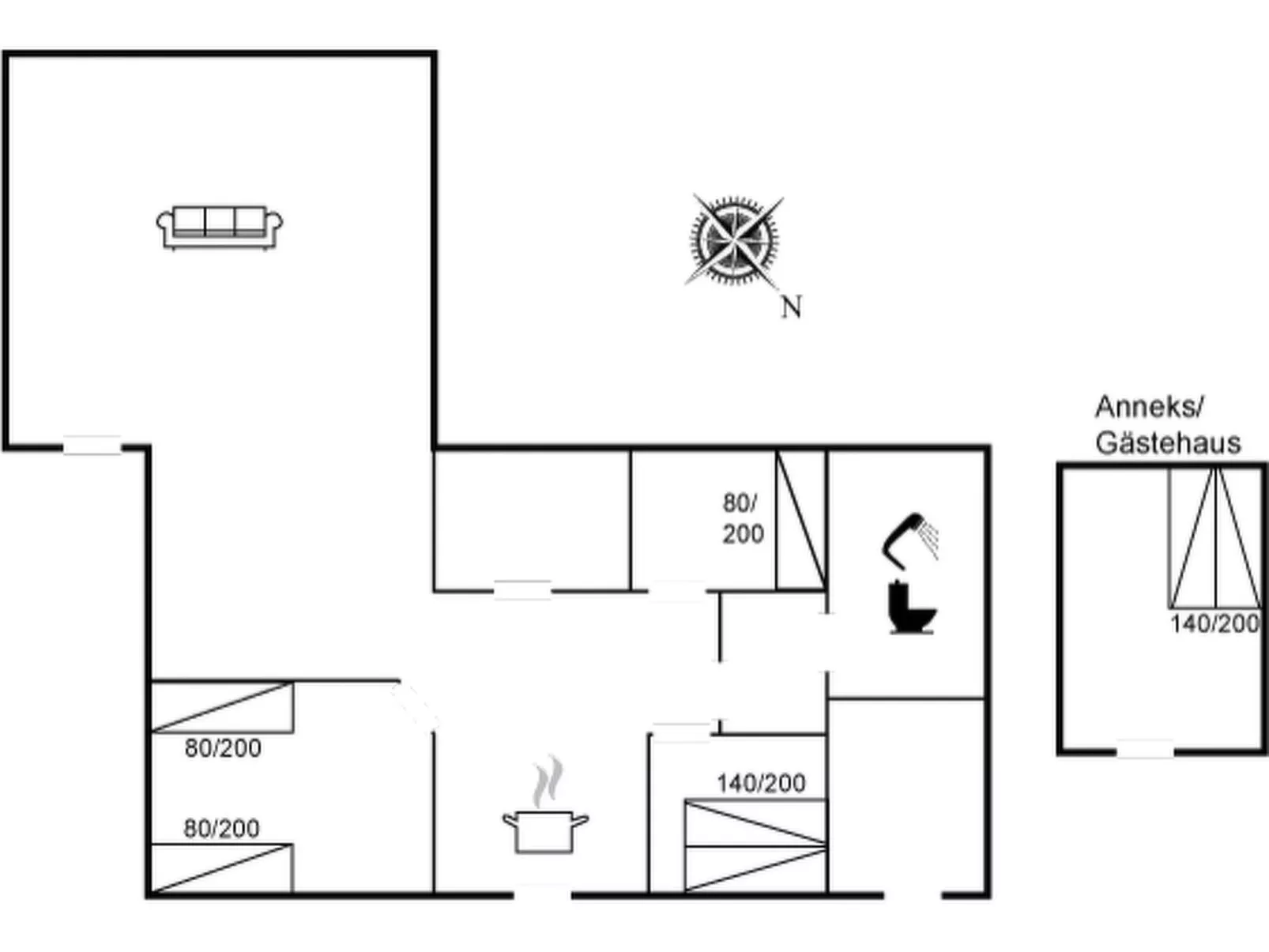 "Fridhild" - 875m from the sea