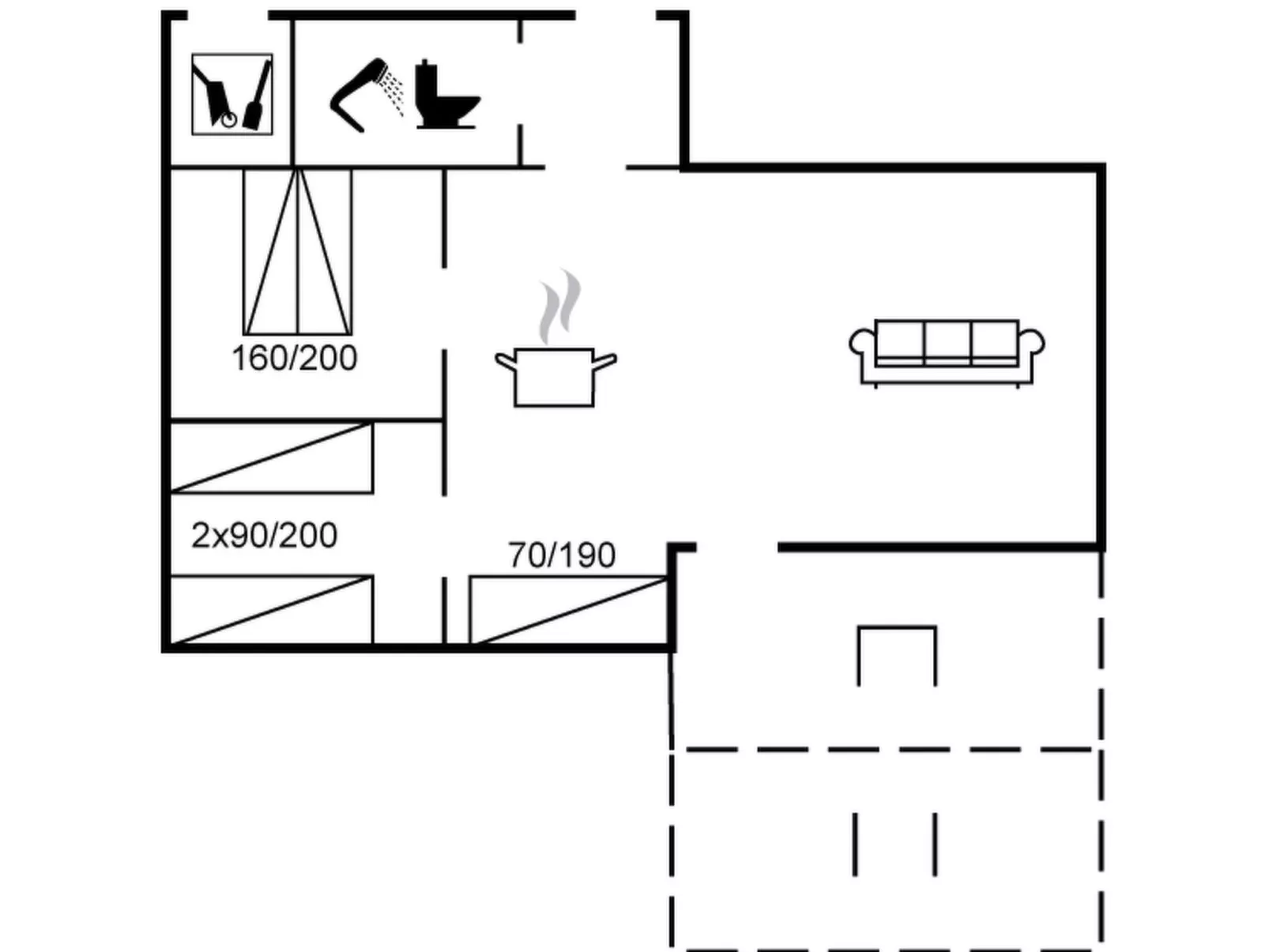 "Fulk" - 150m from the sea