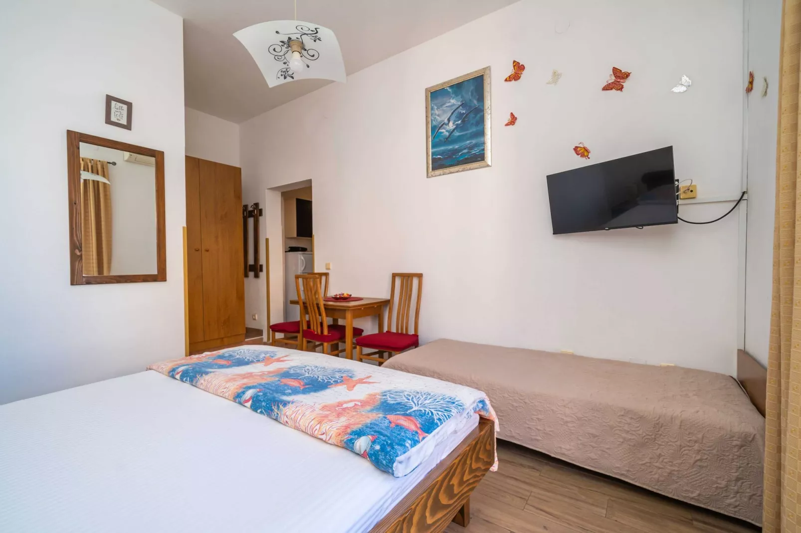 Apartments Senjo - Studio Apartment with Balcony with Sea View (Apartman 4)-Slaapkamer