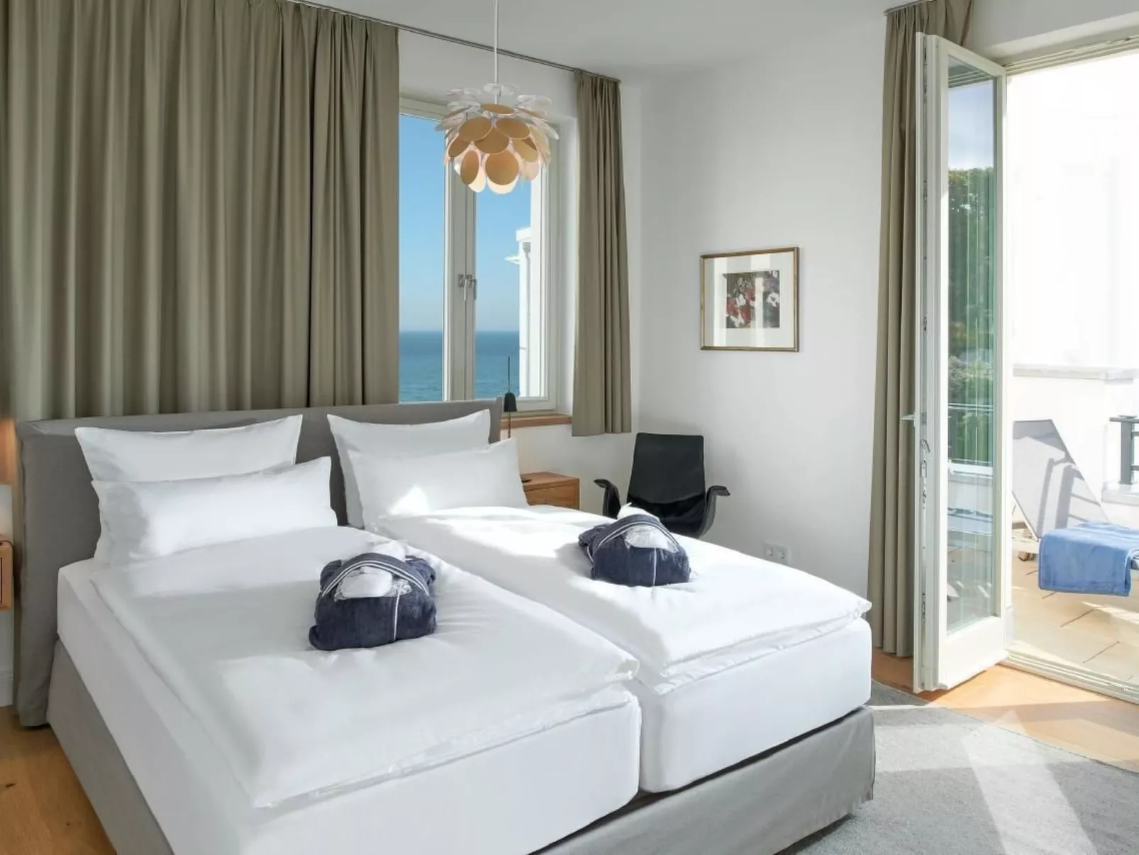 Strandnahe Ferienwohnung Meerselig mit Balkon