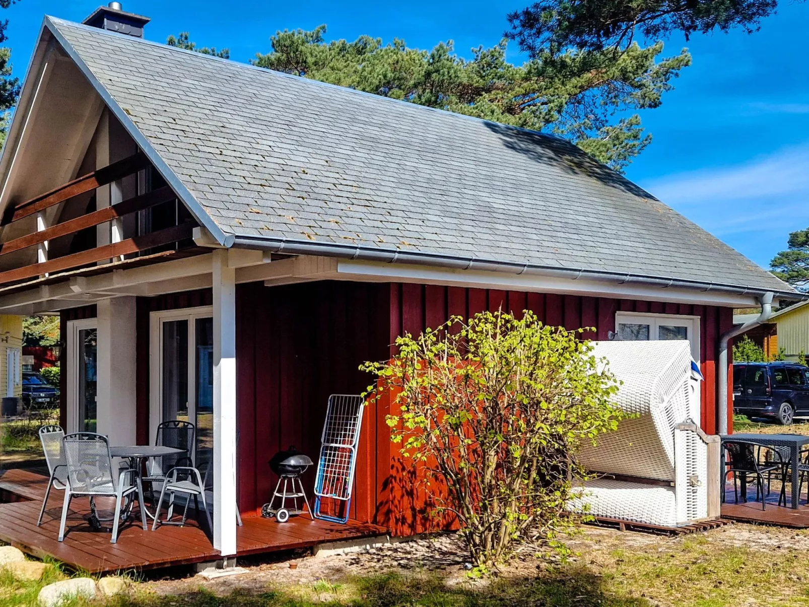 Strandnahes Ferienhaus Strandrubin mit Kamin
