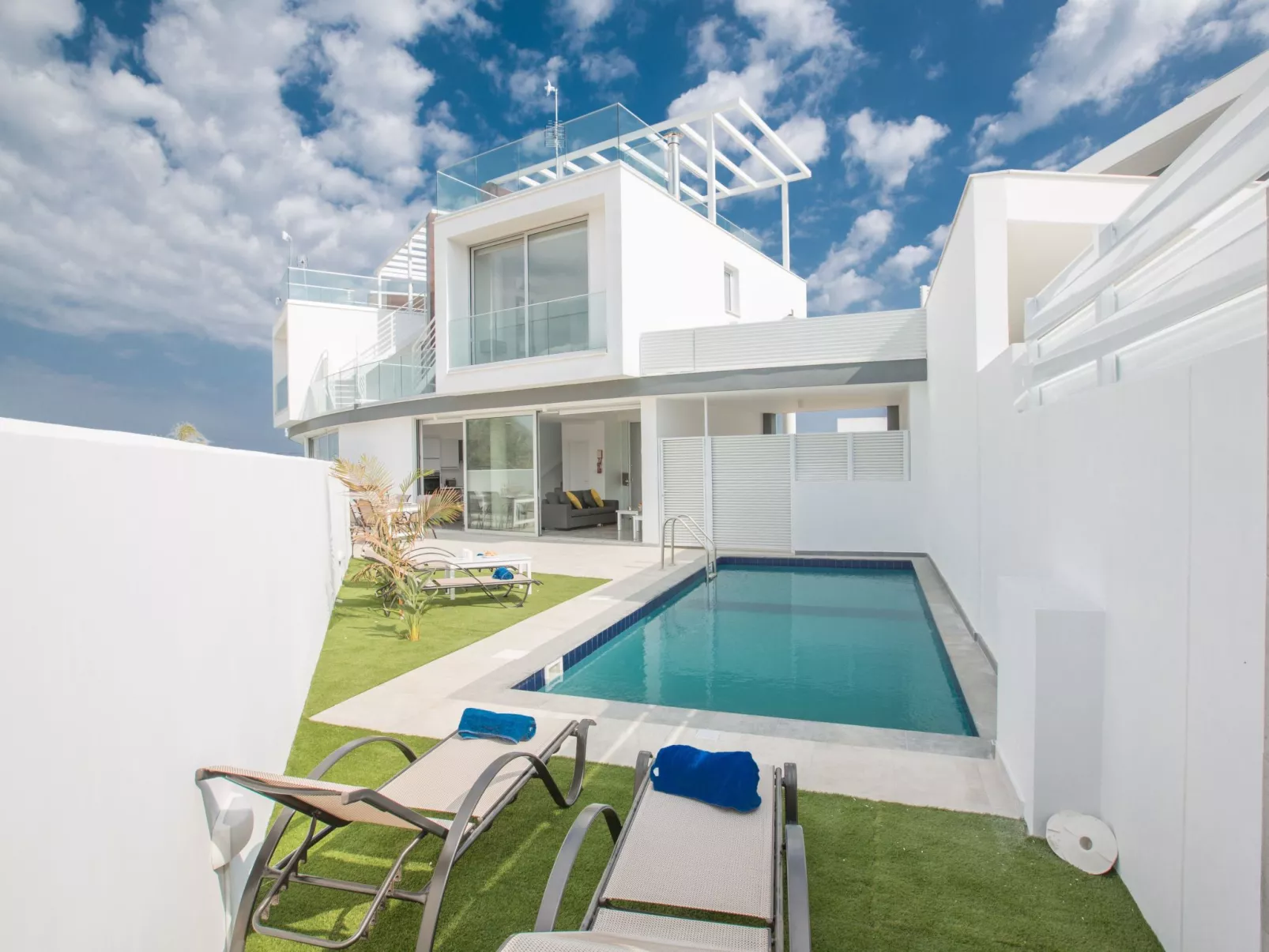 Protaras Villa mit privatem Pool und Dachgarten