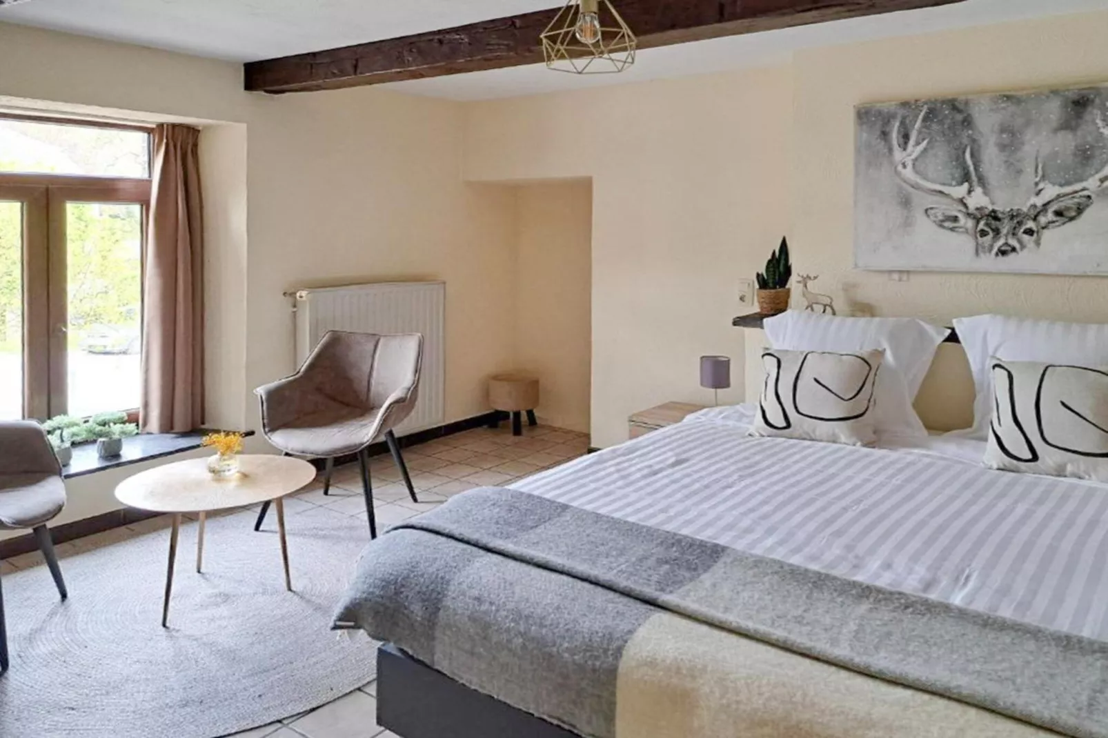 Au Coeur d'Alle - Triple Room with Bathroom