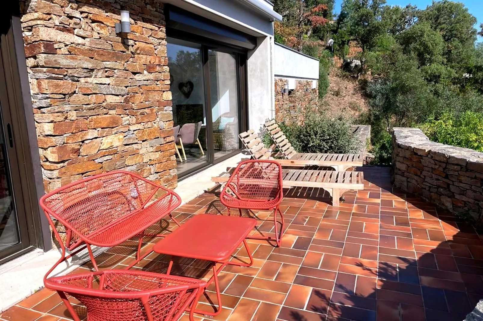 VILLA LA FOURMIGUE/ TEXIDO-Terrasbalkon
